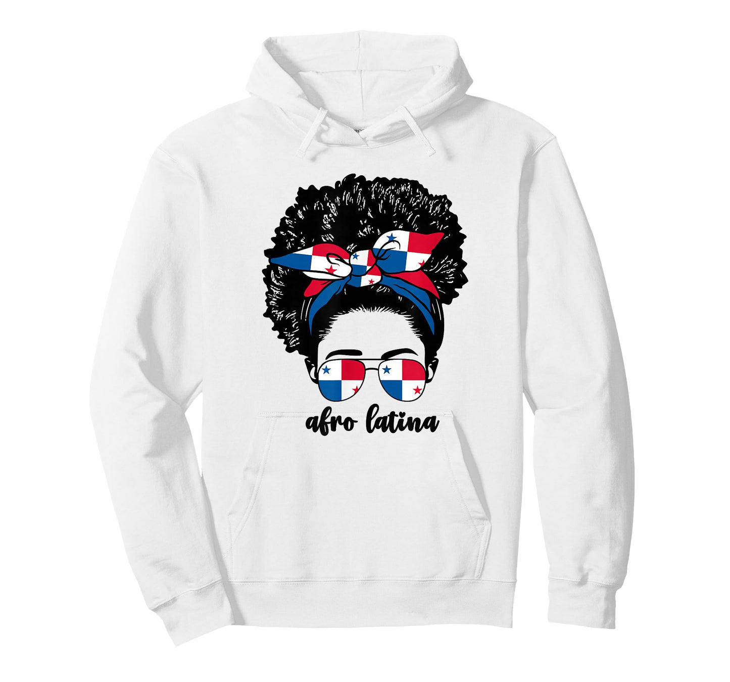 Black Afro Latina Panamanian Girl Women Panama Flag Panameña T-Shirt
