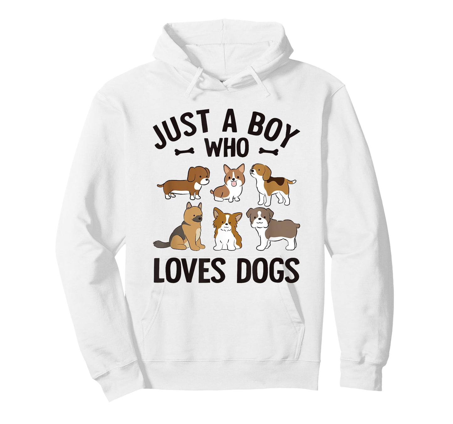 Just A Boy Who Loves Dogs Boys Toddler Puppy Dog Lover T-Shirt
