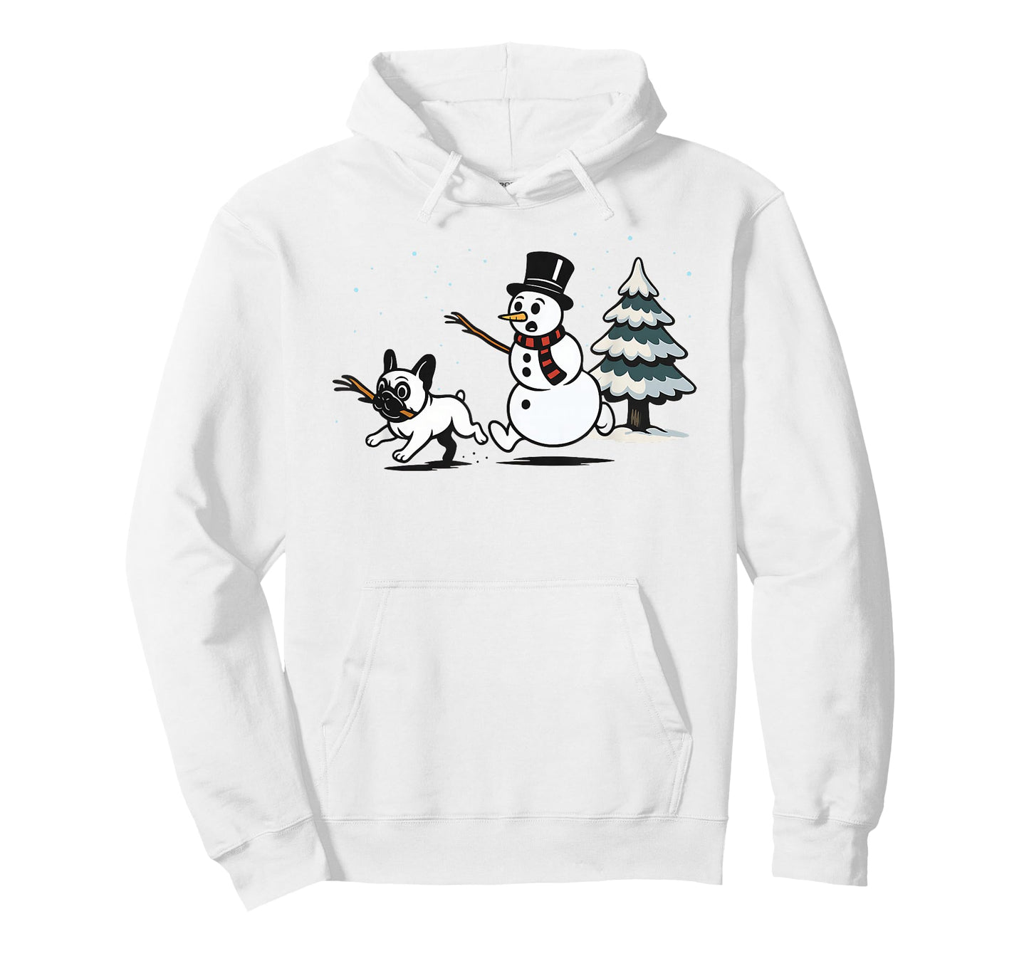 Funny Christmas French Bulldog Frenchie Snowman Dog Mom Dad T-Shirt