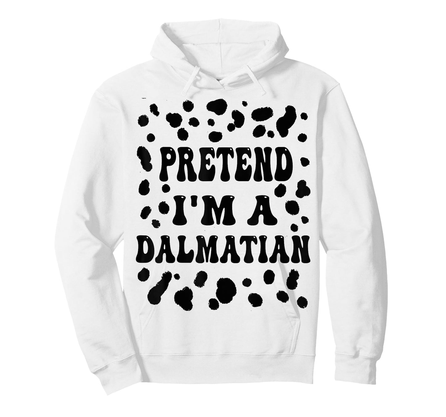 Pretend I'm a Dalmatian, Funny Dog lazy Halloween Costume T-Shirt