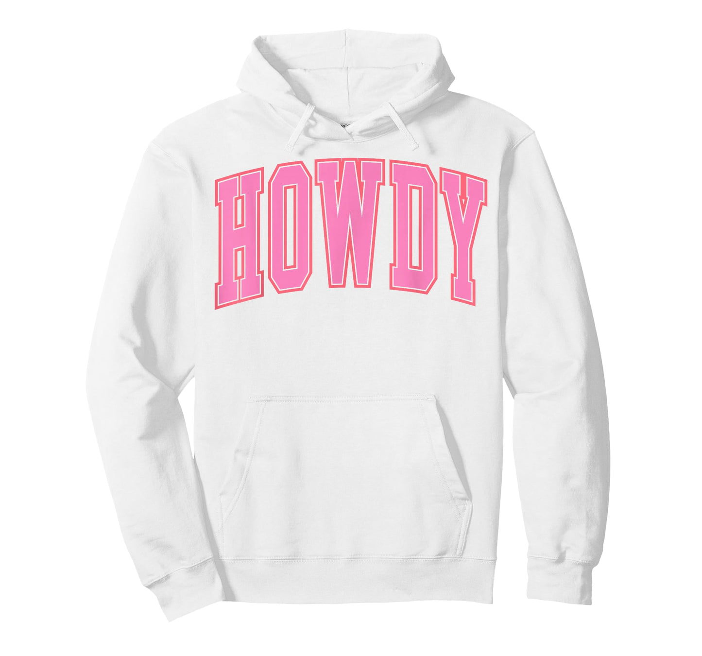 Preppy Cowgirl Varsity Pink Howdy Western Women Girls T-Shirt