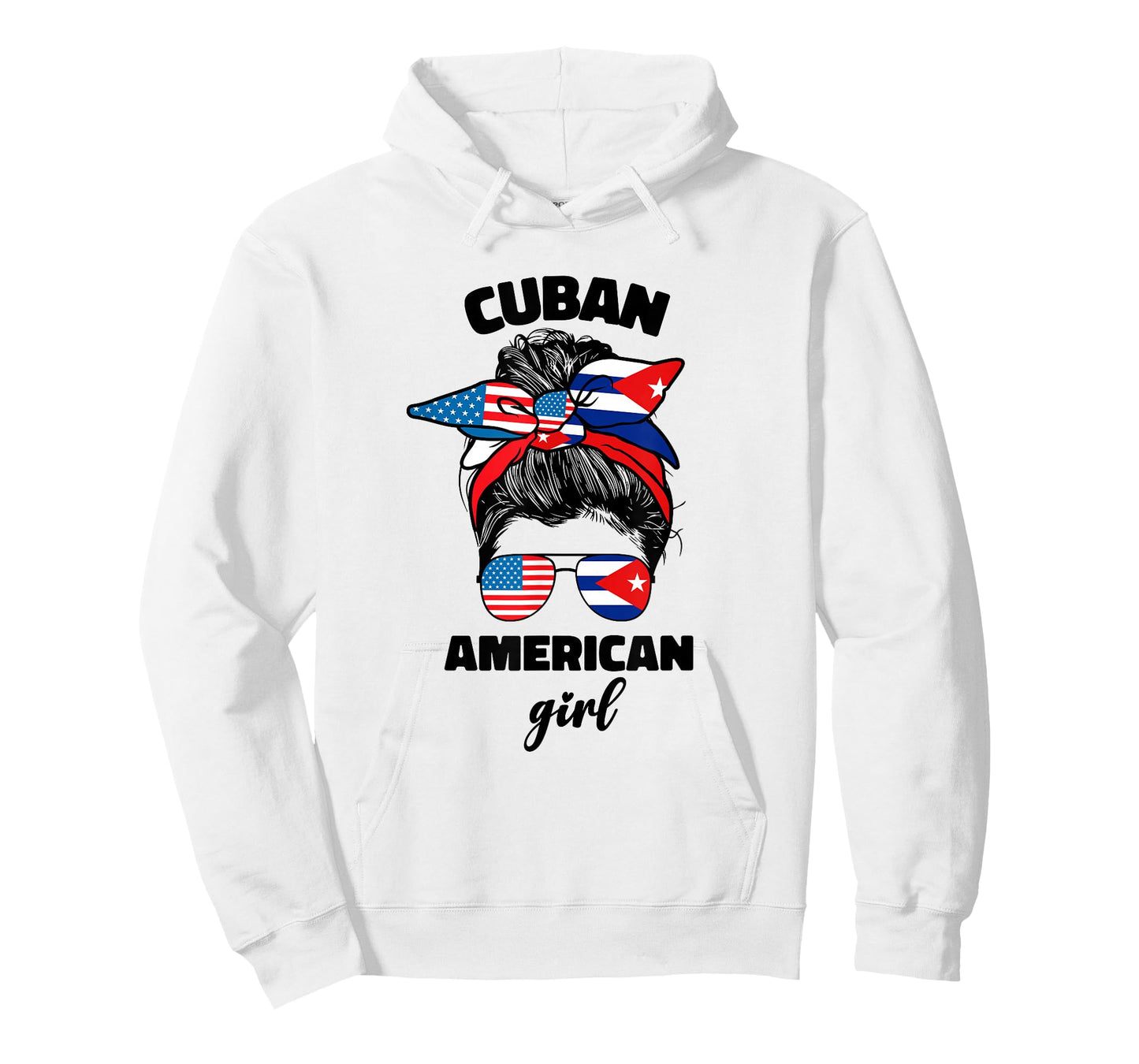 Half Cuban And American America Cuba Usa Flag Girl Cubana T-Shirt