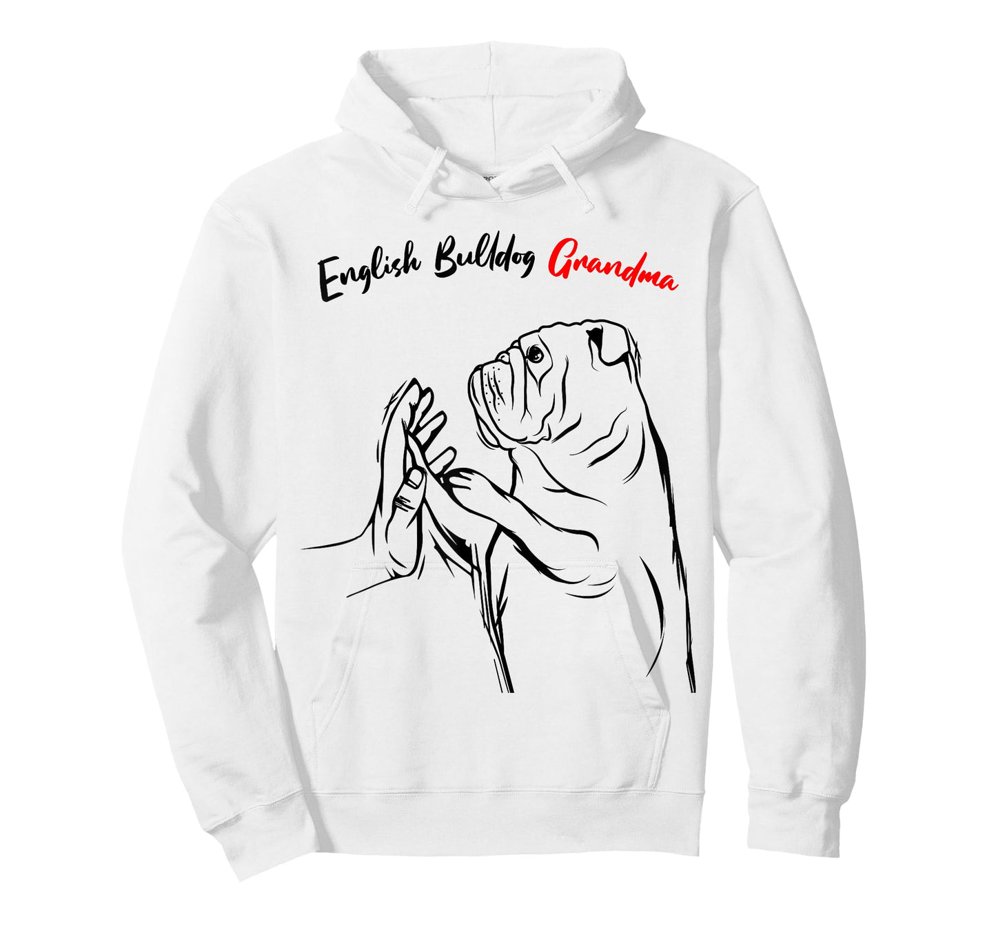 English Bulldog Grandma Dog Owner Lover Funny Women T-Shirt