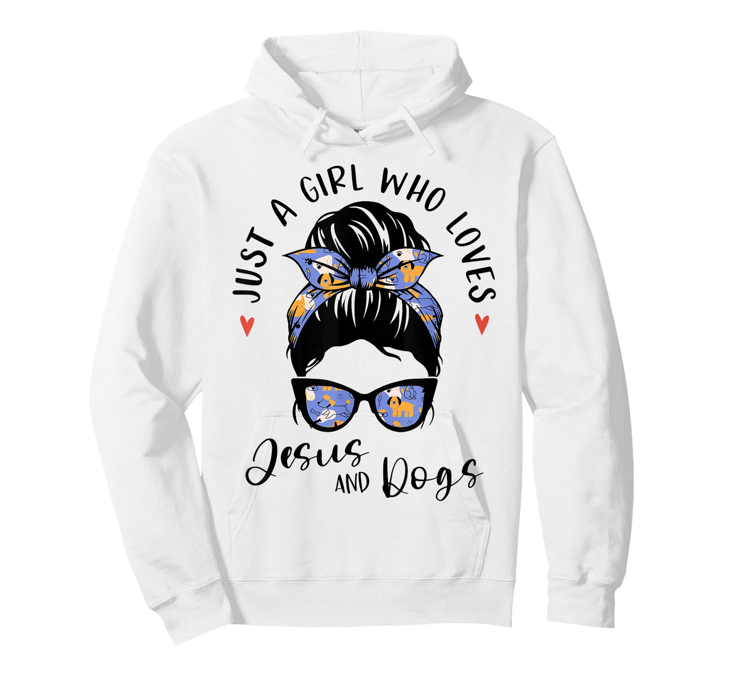 Just A Girl Who Loves Jesus and Dogs Gifts for Dog Lover T-Shirt