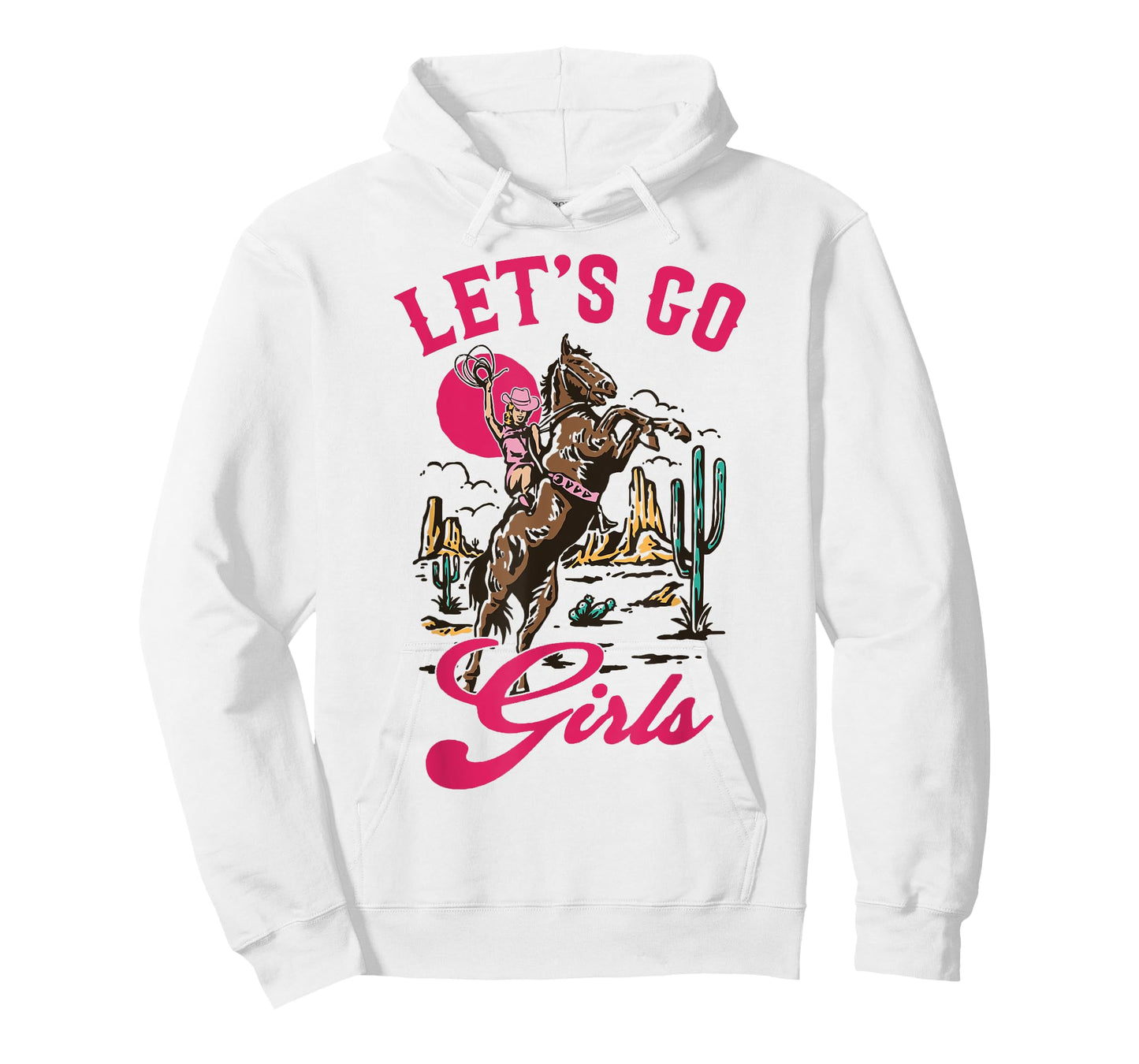 Let's Go Girls Western Desert Cowgirl Bachelorette Matching T-Shirt