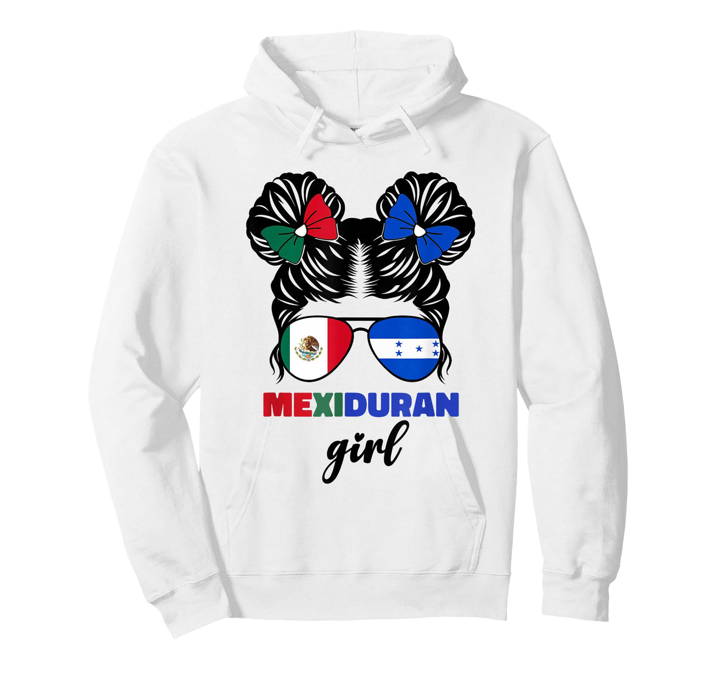 Half Mexican And Honduran Mexico Honduras Flag Girls Kids T-Shirt