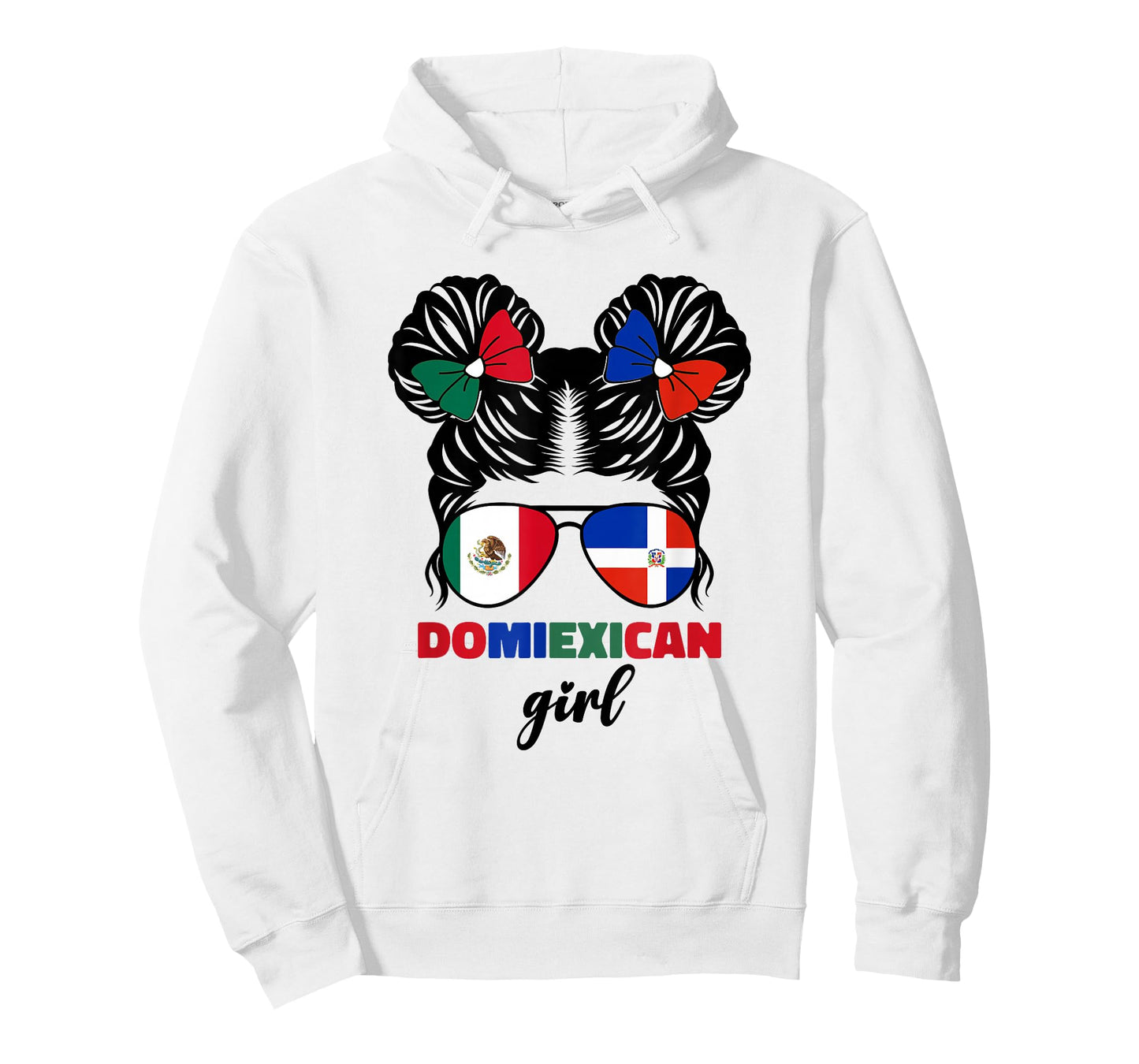 Half Mexican And Dominican Mexico Dominicana Flag Girl Kids T-Shirt