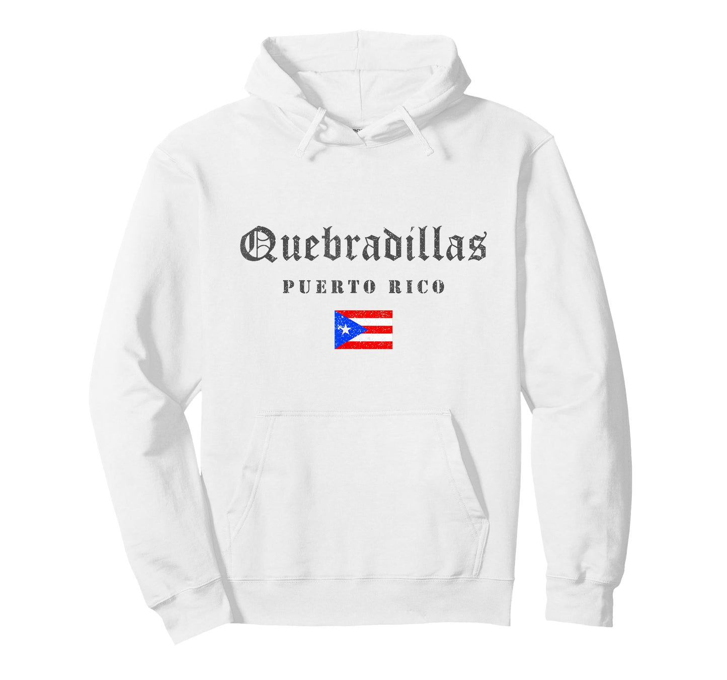 Vintage Quebradillas Puerto Rico Flag Pride Home Root Travel T-Shirt