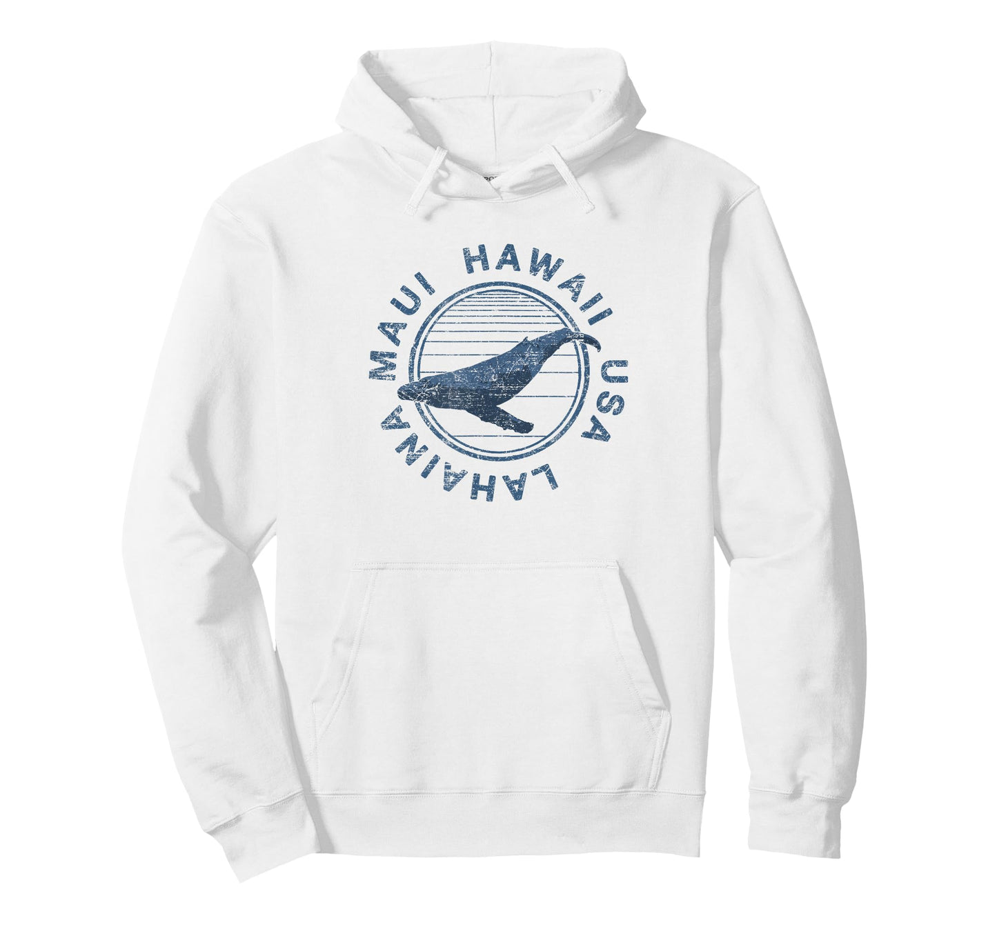 Maui Hawaii Lahaina Vintage Whale Retro T-Shirt