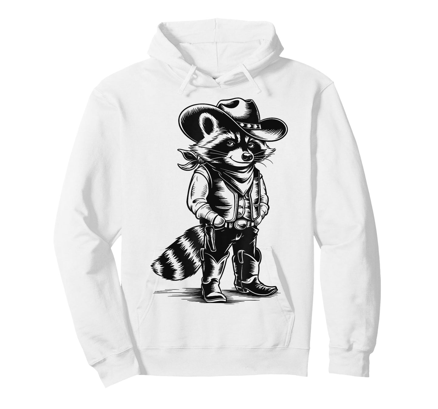 Raccoon Cowboy Cowgirl Western Country Gifts For Men Women T-Shirt