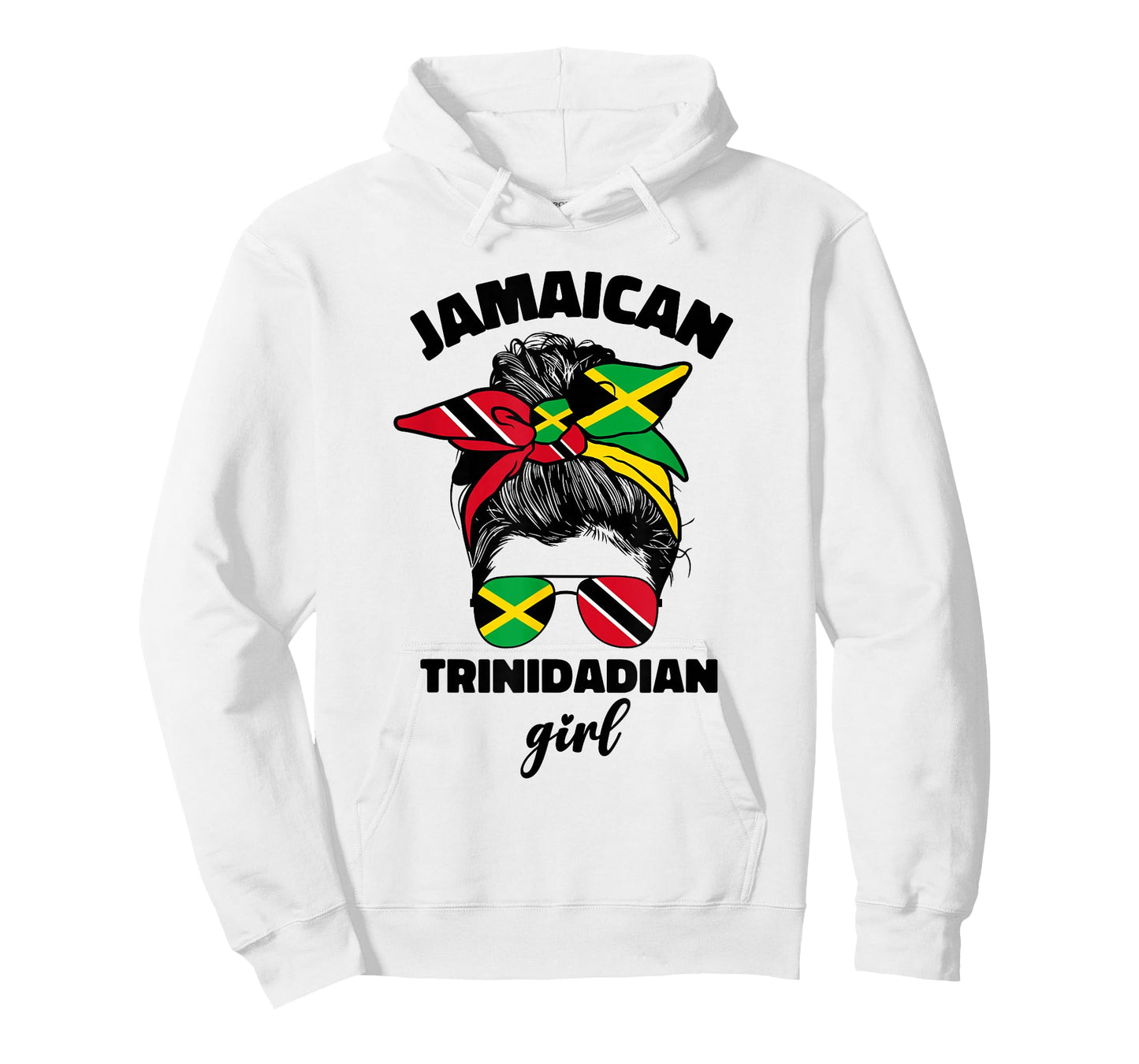 Half Jamaican Trinidadian Jamaica Flag Trinidad and Tobago T-Shirt
