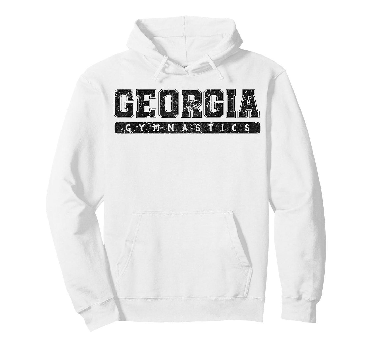 Georgia Gymnastics Black Vintage Text T-Shirt