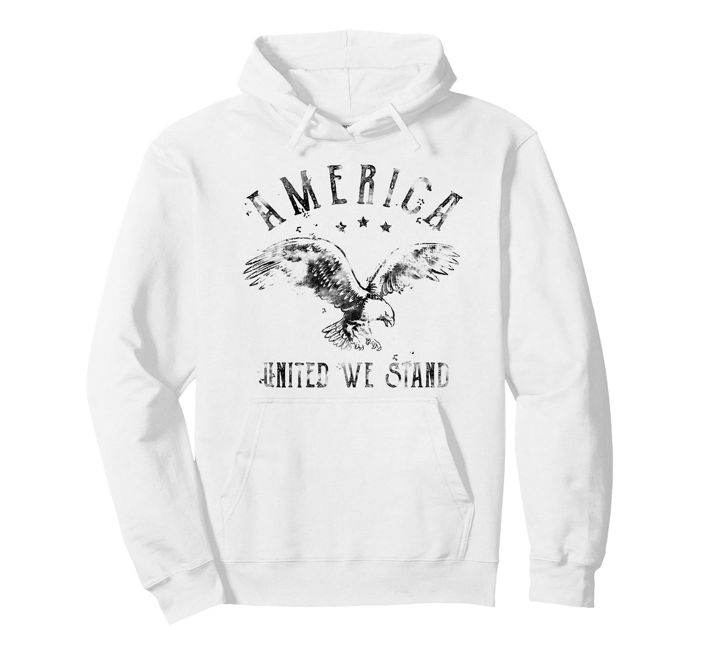 Trendy United We Stand Vintage American Eagle Logo T-Shirt