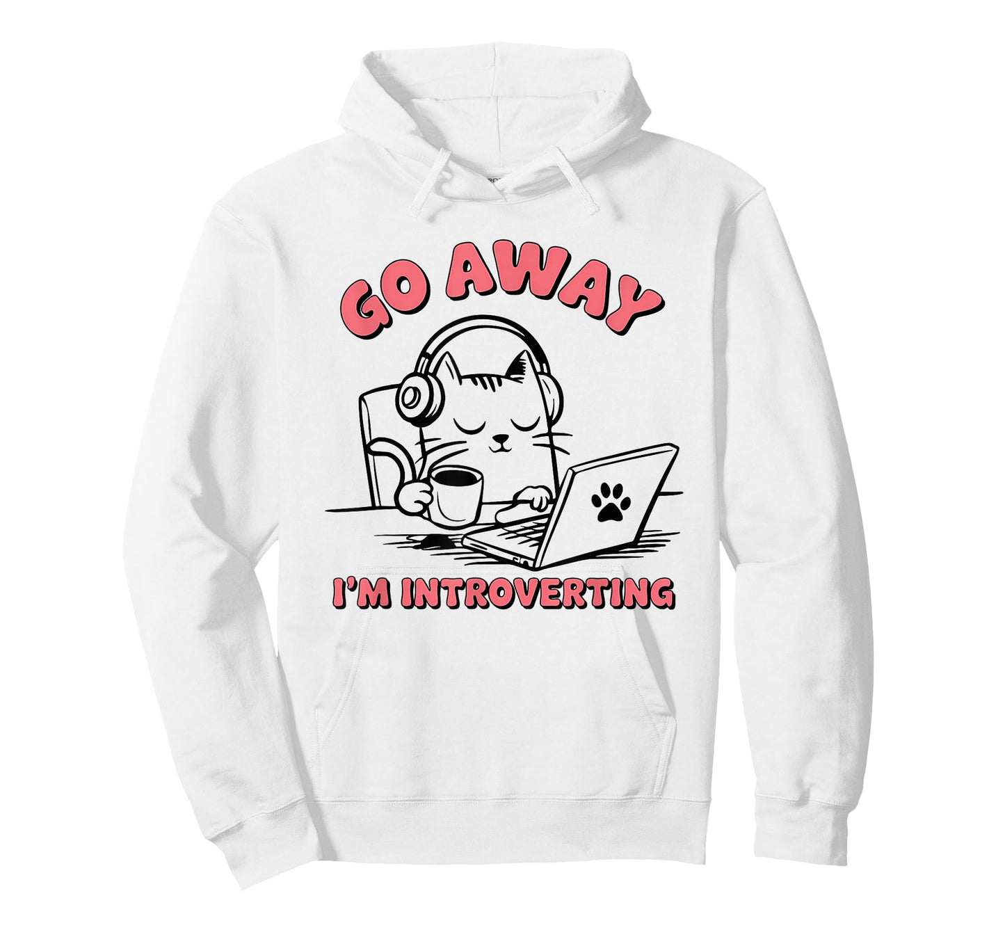 Go Away I´m Introverting Stay Home Socially Awkward T-Shirt