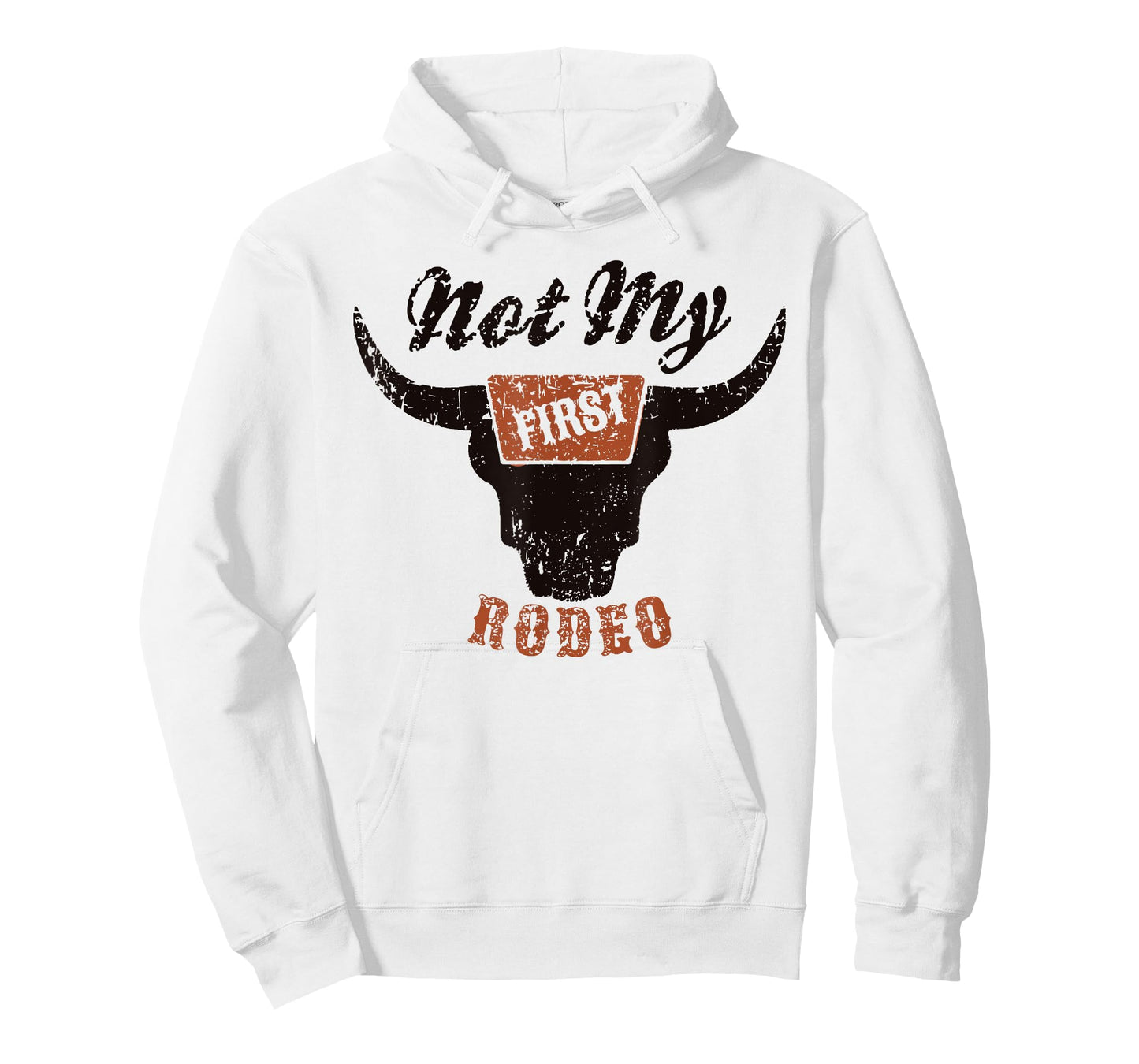 Retro Bull Skull Not My First Rodeo Western Country Cowboy T-Shirt