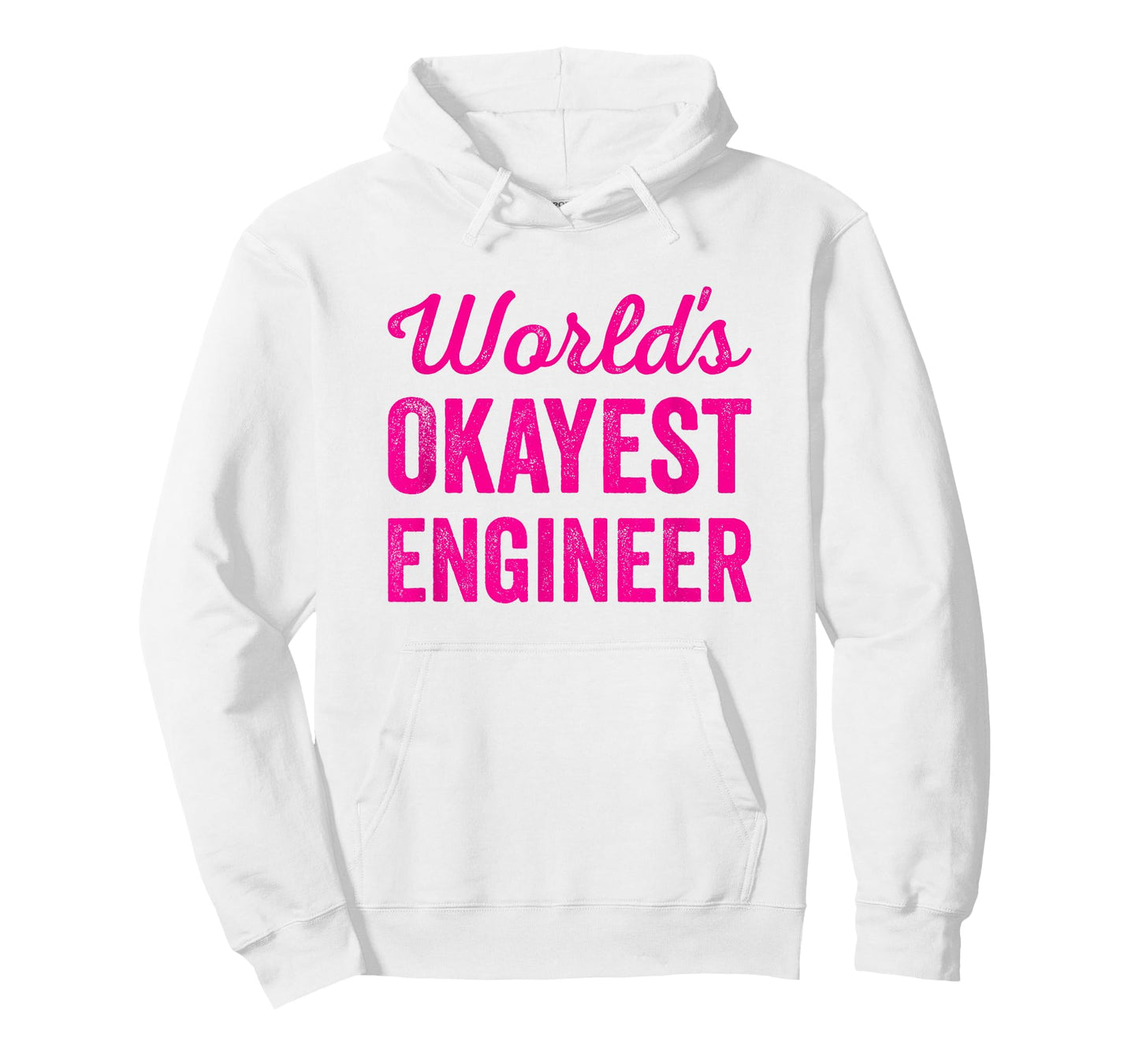 Worlds Okayest Engineer Funny Sarcastic Engineering Quote T-Shirt