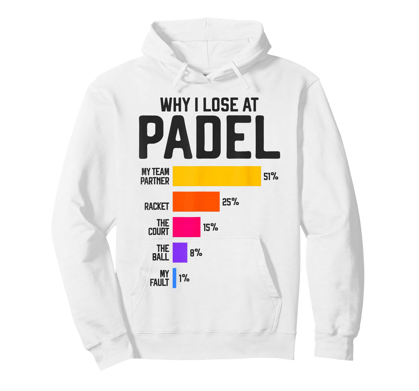 Why I Lose at Padel Tennis Funny Excuses for men and women T-Shirt