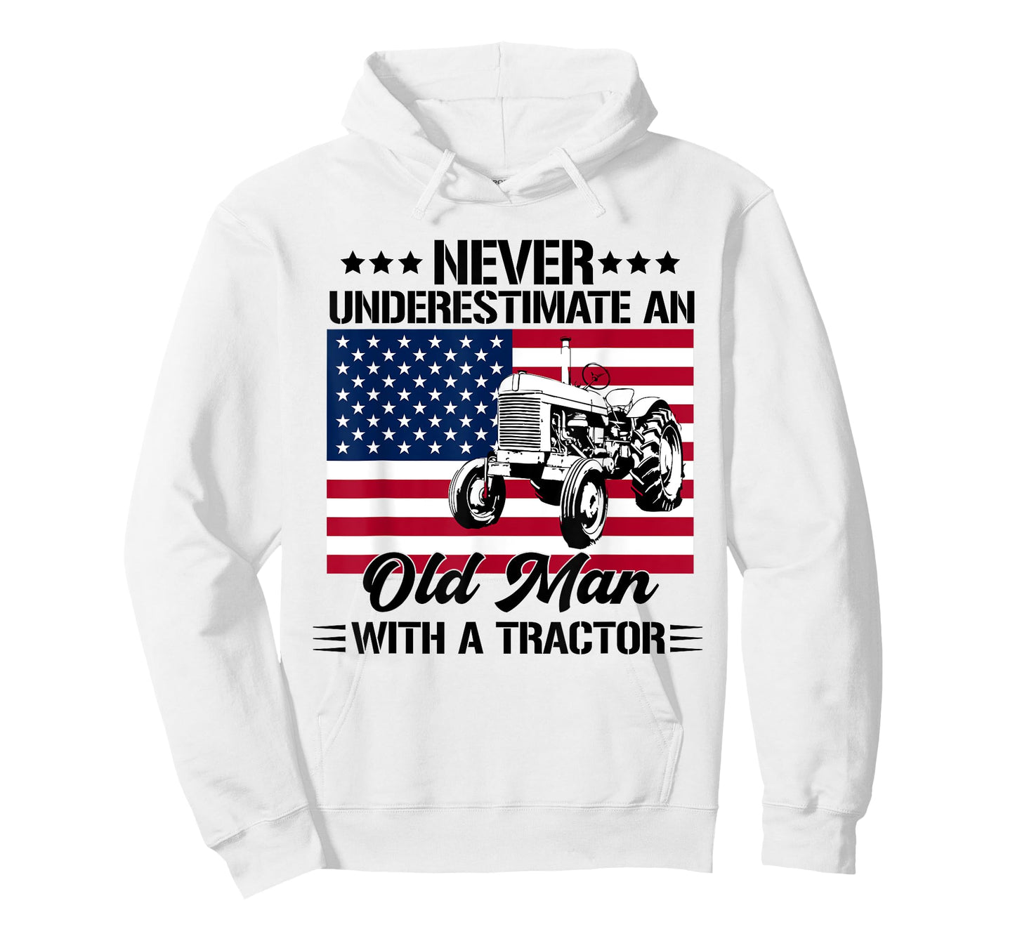 never underestimate an old man with a tractor Farmer T-Shirt