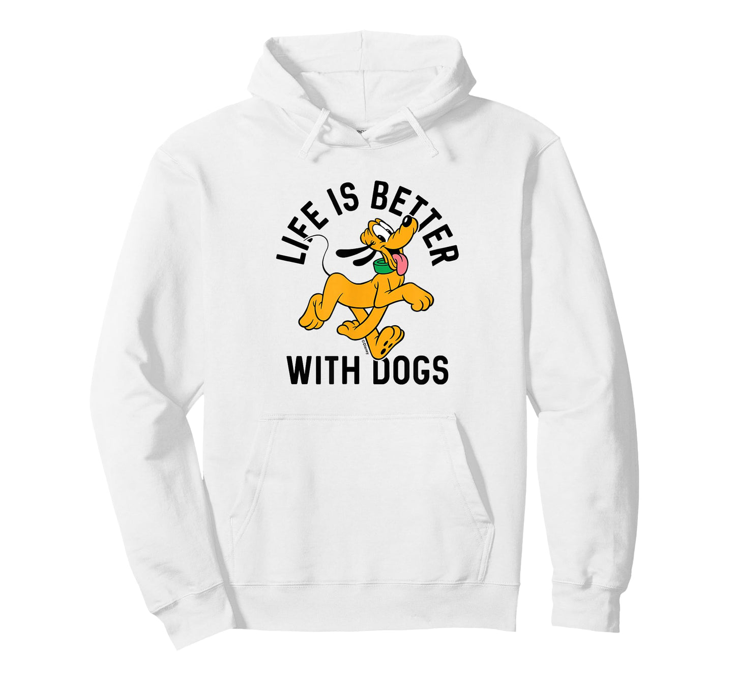 Pluto Life is Better with Dogs T-Shirt Small