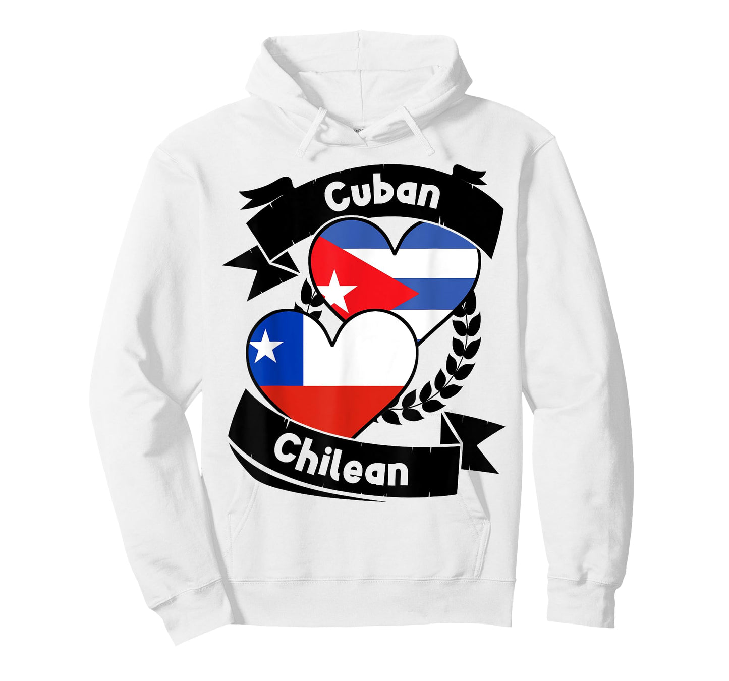 Cuban Chilean Heart Flags Cuba Chile T-Shirt