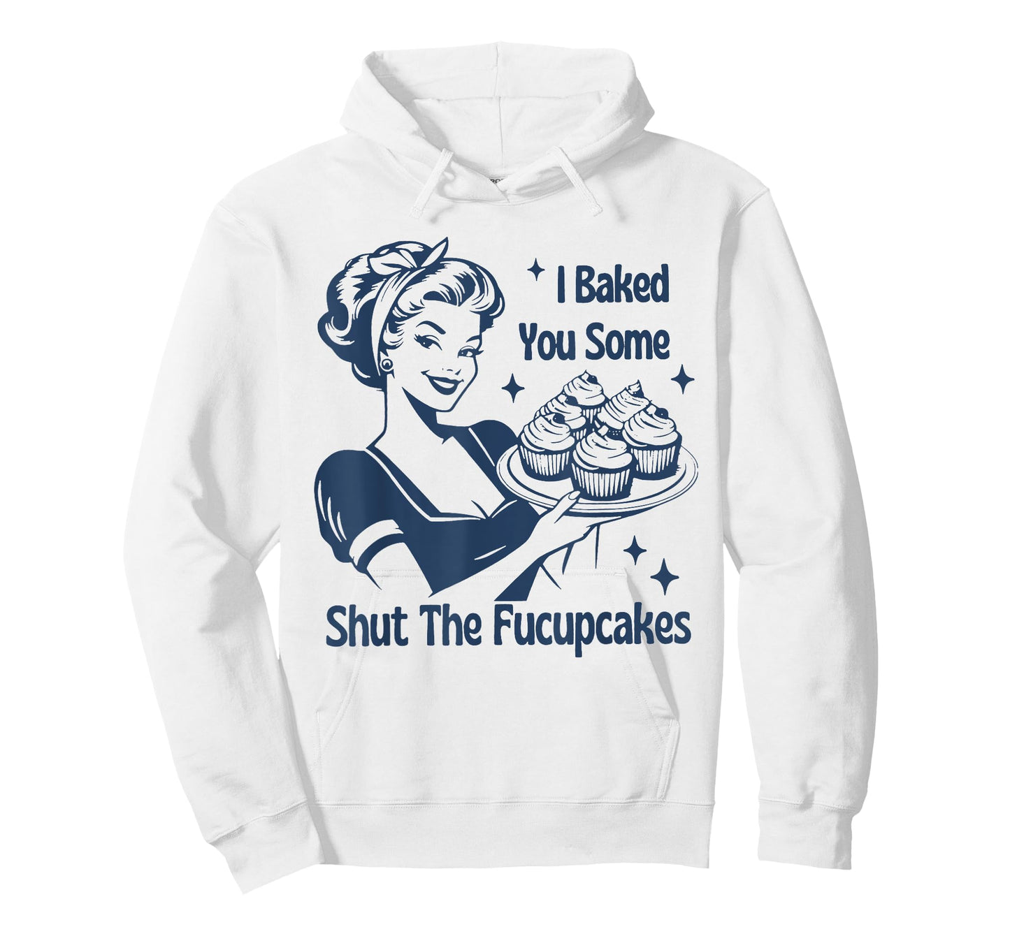 Funny Baking Tee Shut The Cupcakes Retro Baker T-Shirt