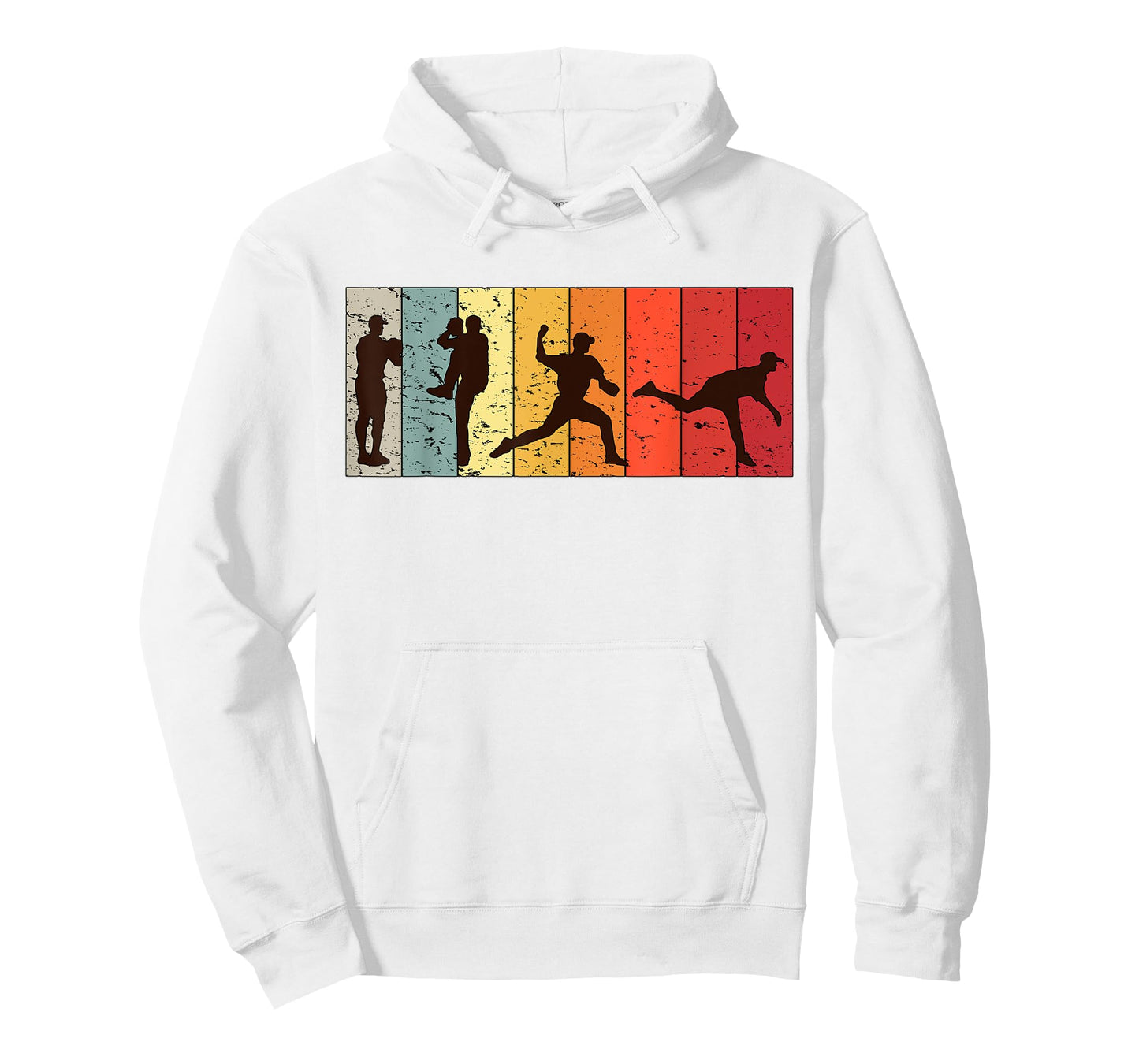Retro Baseball Pitcher Men Vintage Pitching T-Shirt