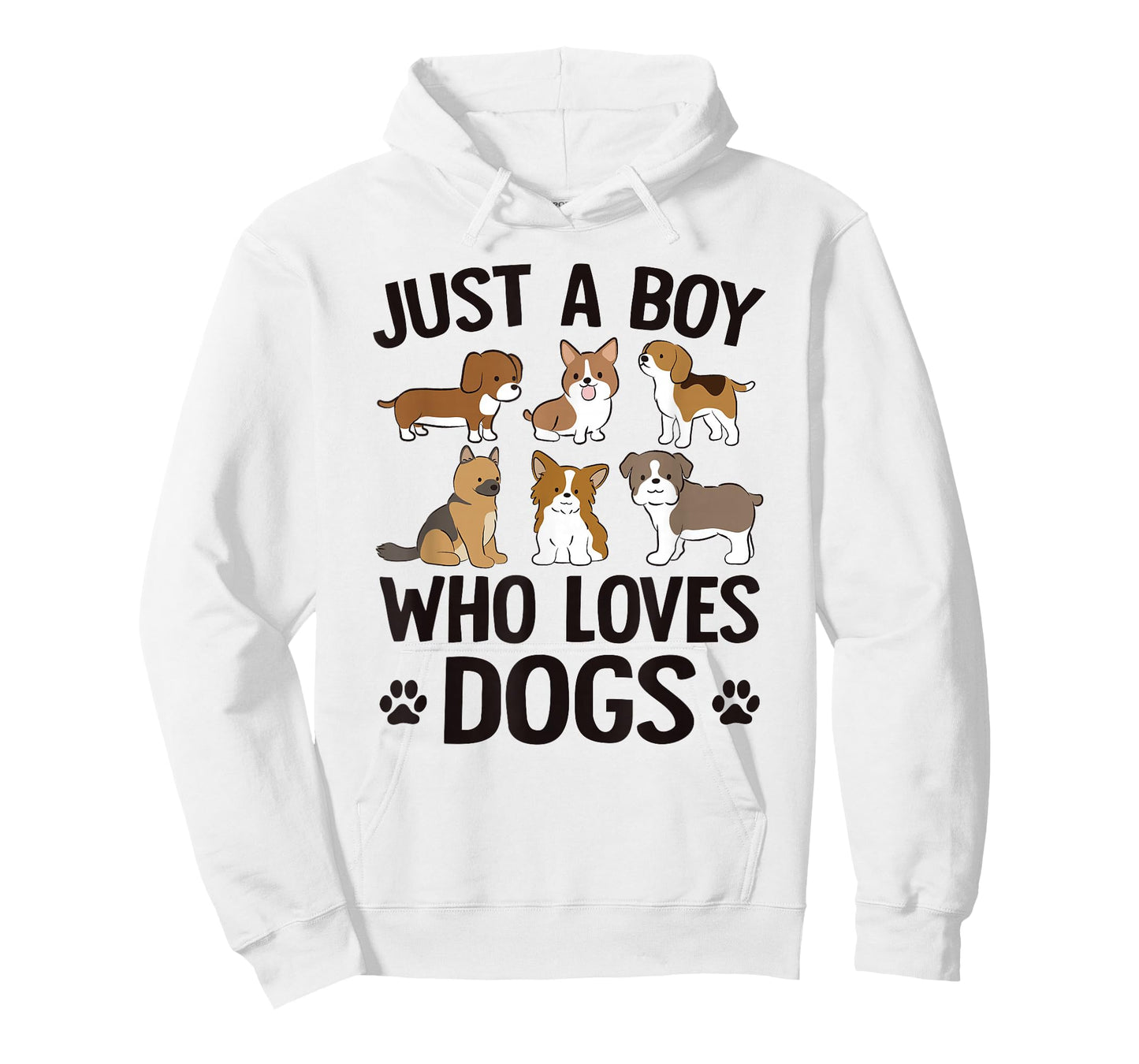 Just A Boy Who Loves Dogs Boys Toddler Puppy Dog Lover T-Shirt
