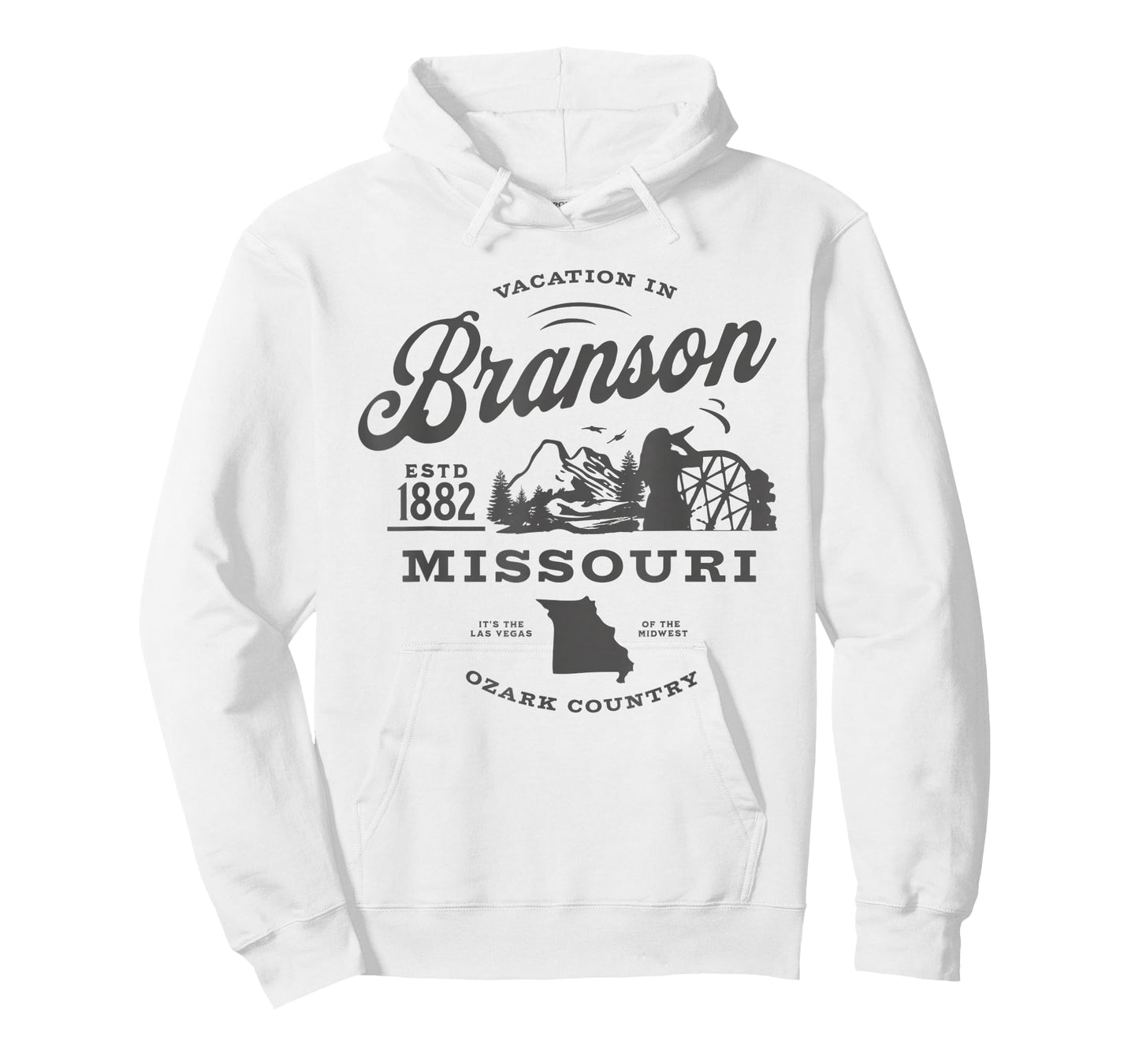 Vacation in Branson, Missouri Estd 1882 Vegas of the Midwest T-Shirt