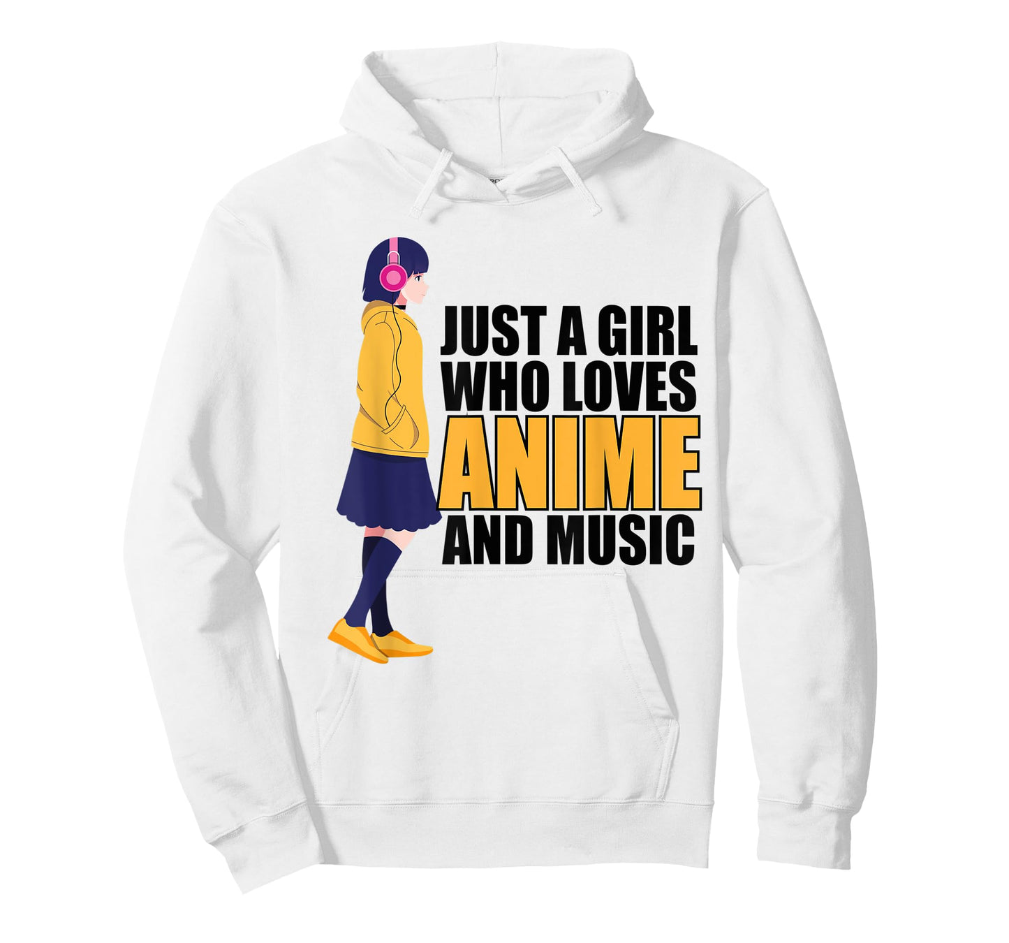 Just A Girl Who Loves Anime and Music Anime Lover Girls Teen T-Shirt