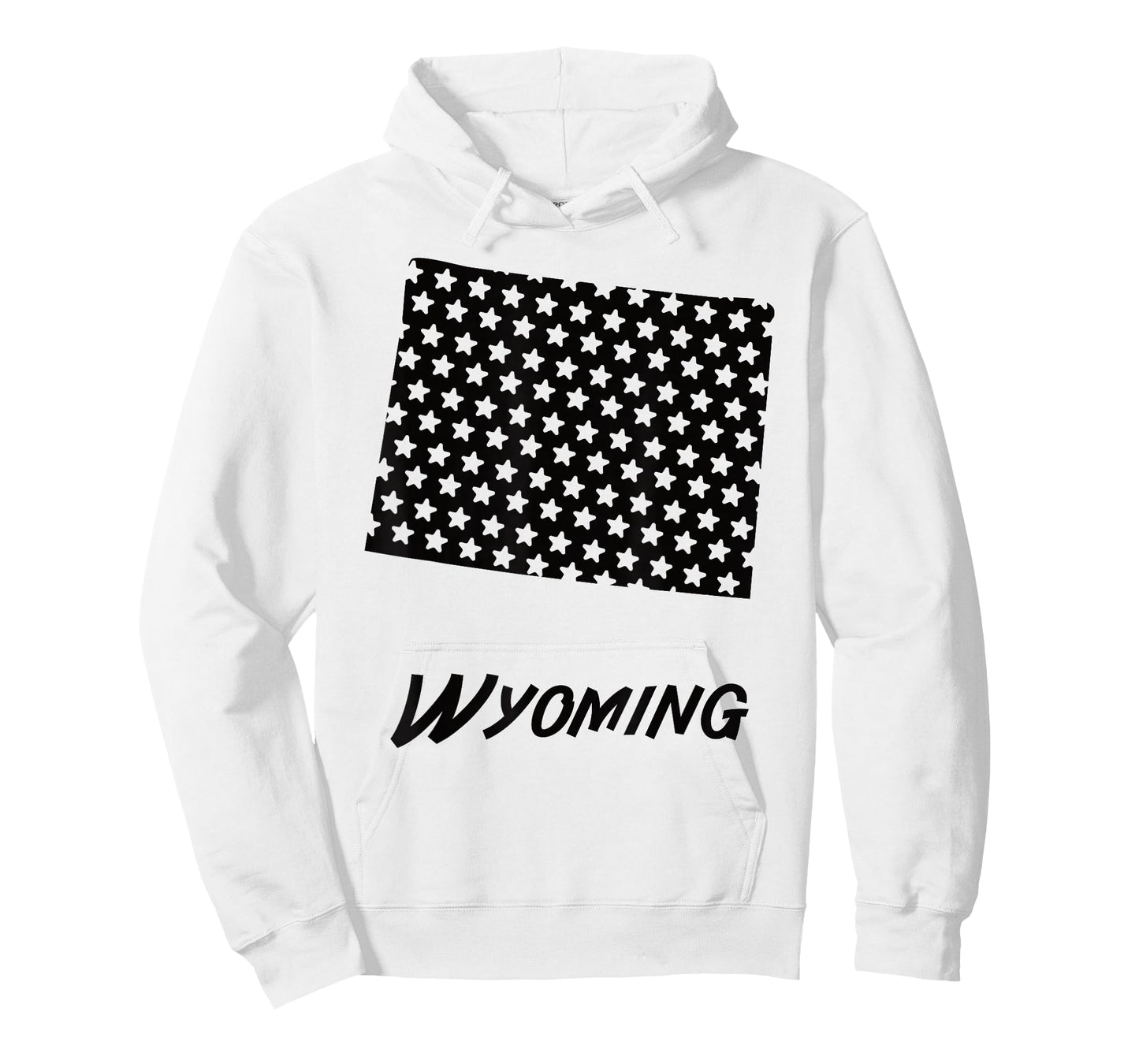 Wyoming USA State Outline Stars Vintage Retro Design T-Shirt