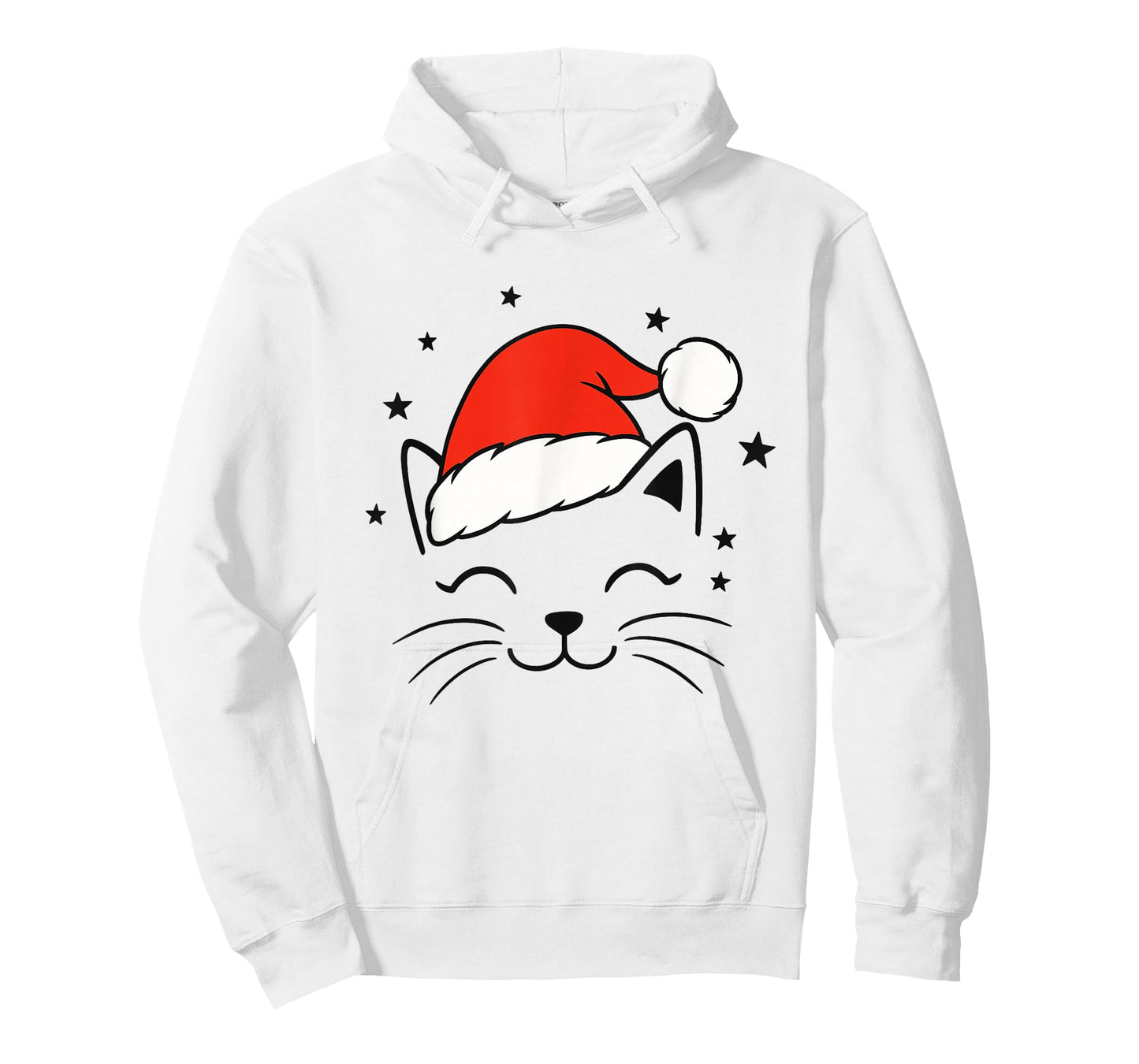 Meowy Catmas Cat Christmas Cute Kitten Cats Santa Hat T-Shirt