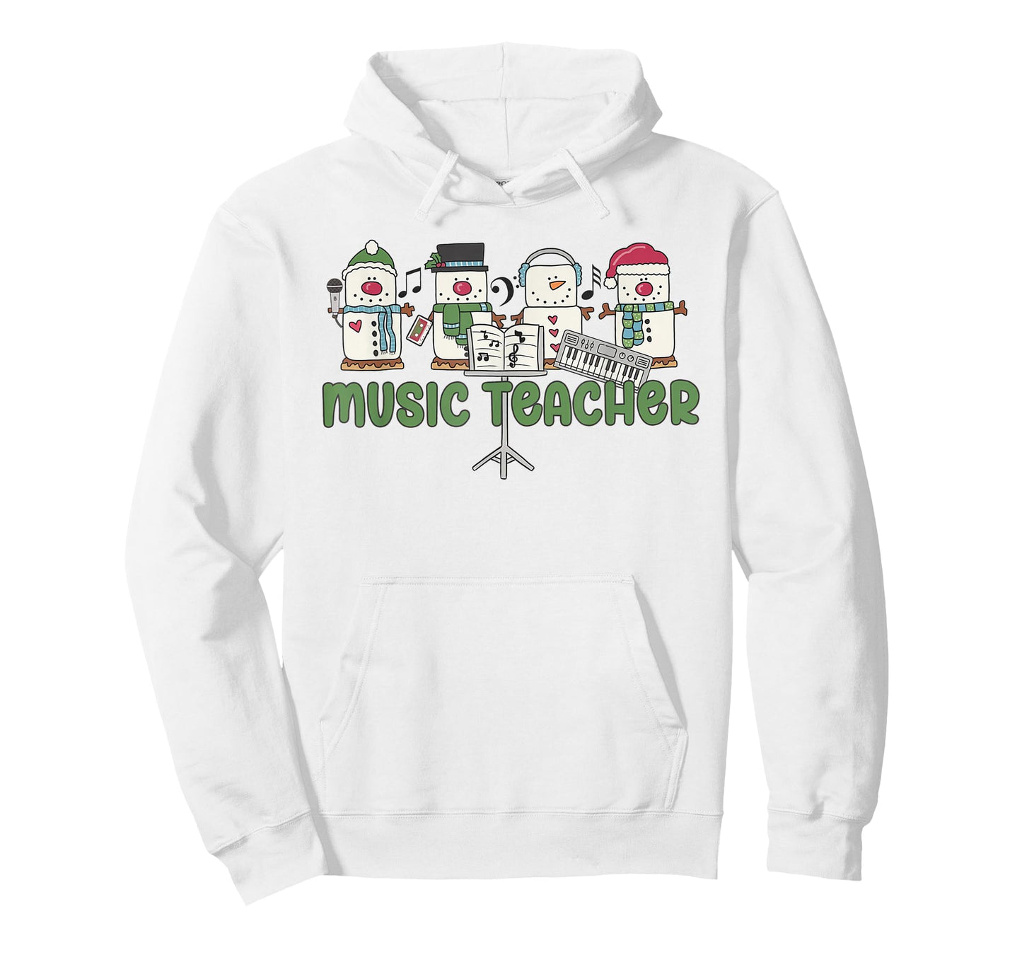 Music Teacher Christmas Holiday Wnter Music Instructor T-Shirt