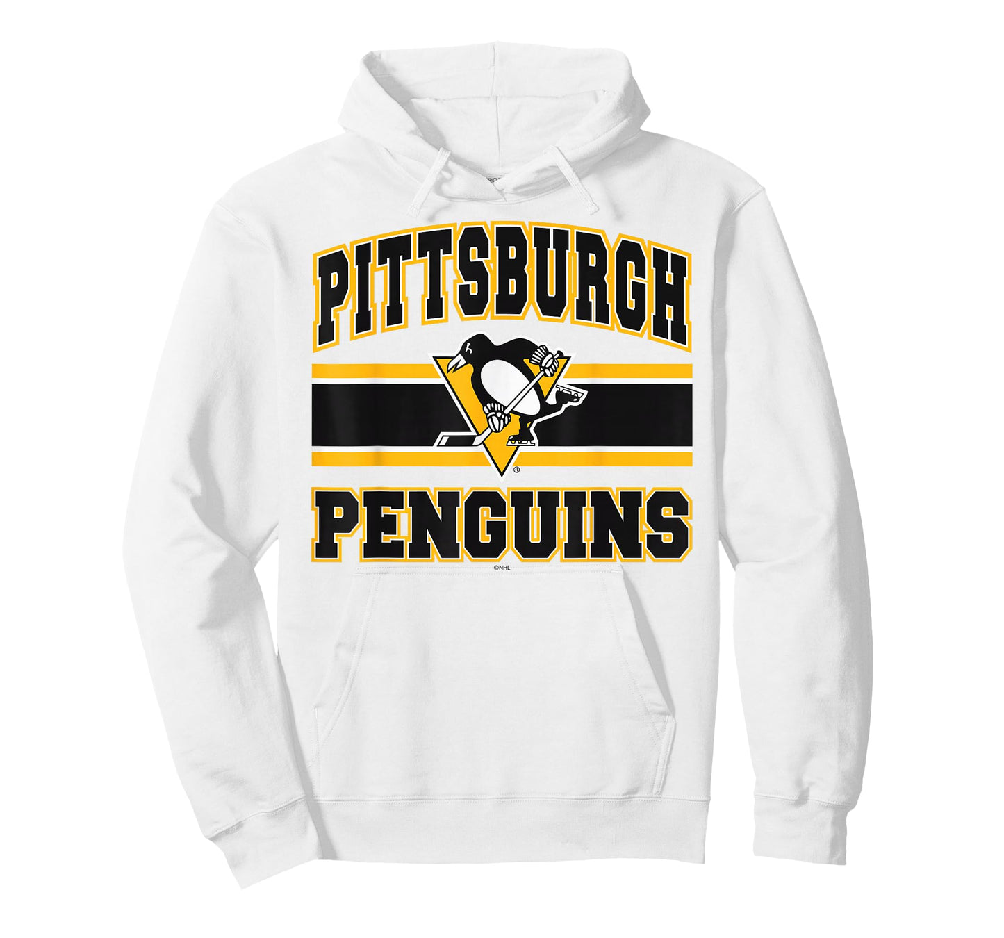 Pittsburgh Penguins Stripe Gray Officially Licensed T-Shirt