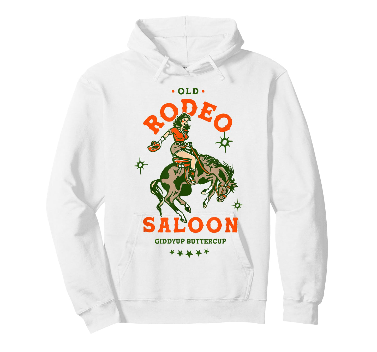 Old Rodeo Saloon: Giddyup Buttercup. Retro Cowgirl & Horse T-Shirt