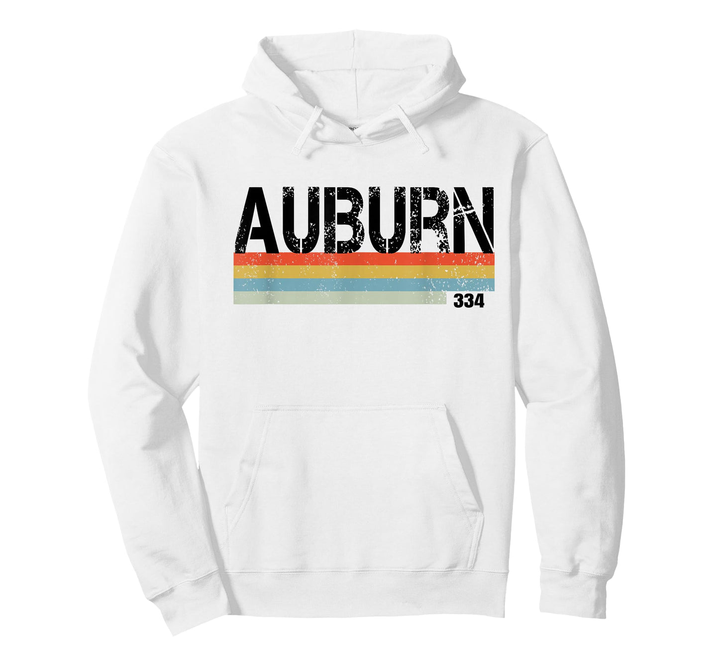 Auburn Alabama Area Code 334 Vintage Stripes T Shirt T-Shirt