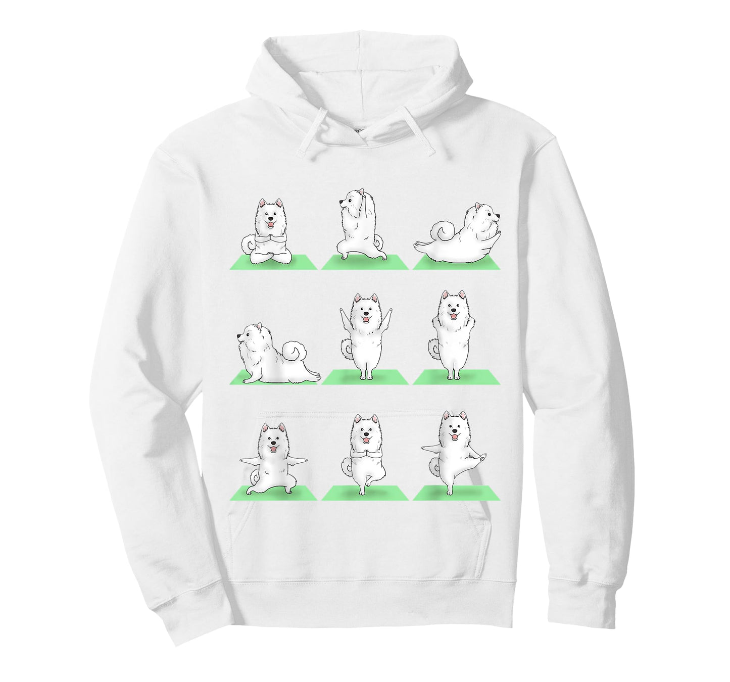 Samoyed Dog Yoga Pose Zen Workout Exercise Yogi Cute Funny T-Shirt