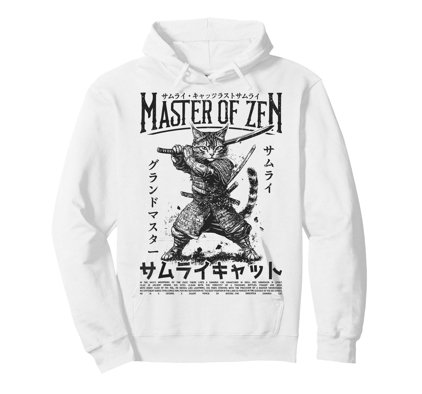 Samurai Cat Warrior Ukiyo Otaku Streetwear Cat Samurai T-Shirt