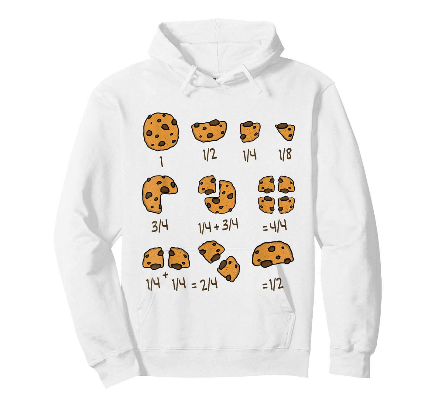 Math Teachers Chocolate Cookie Chocolate Chip Men Women Girls Kids T-Shirt