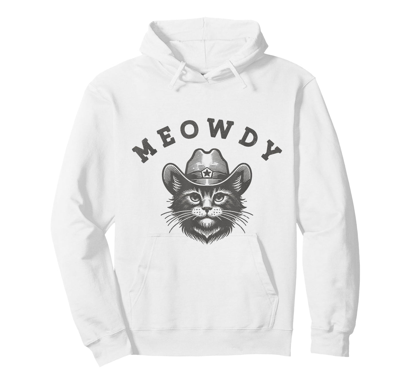 Meowdy Country Music Vintage Funny Western Cowboy Cat T-Shirt