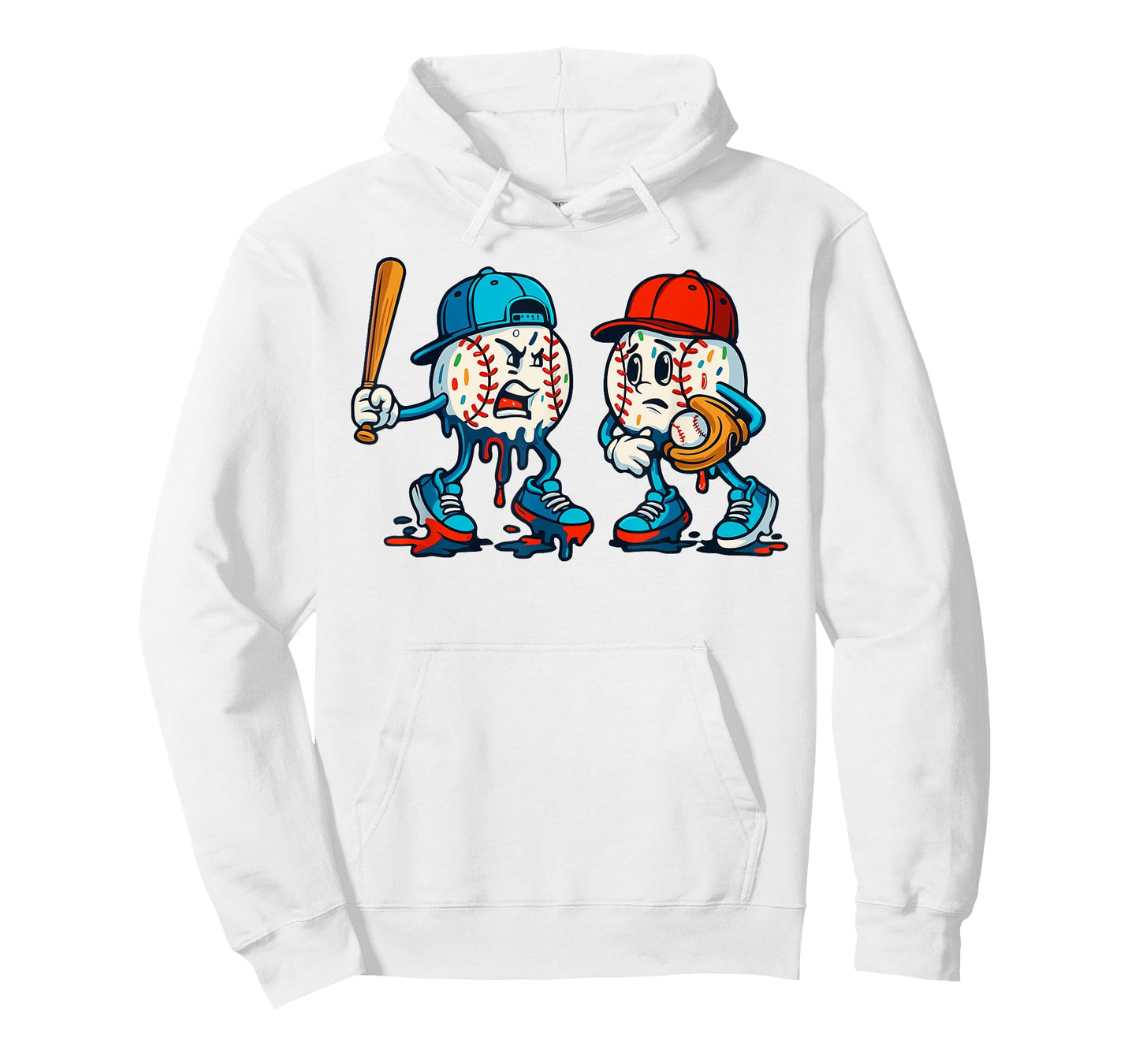 Ice Cream Drip Baseball Spots Baseball Drip T-Shirt