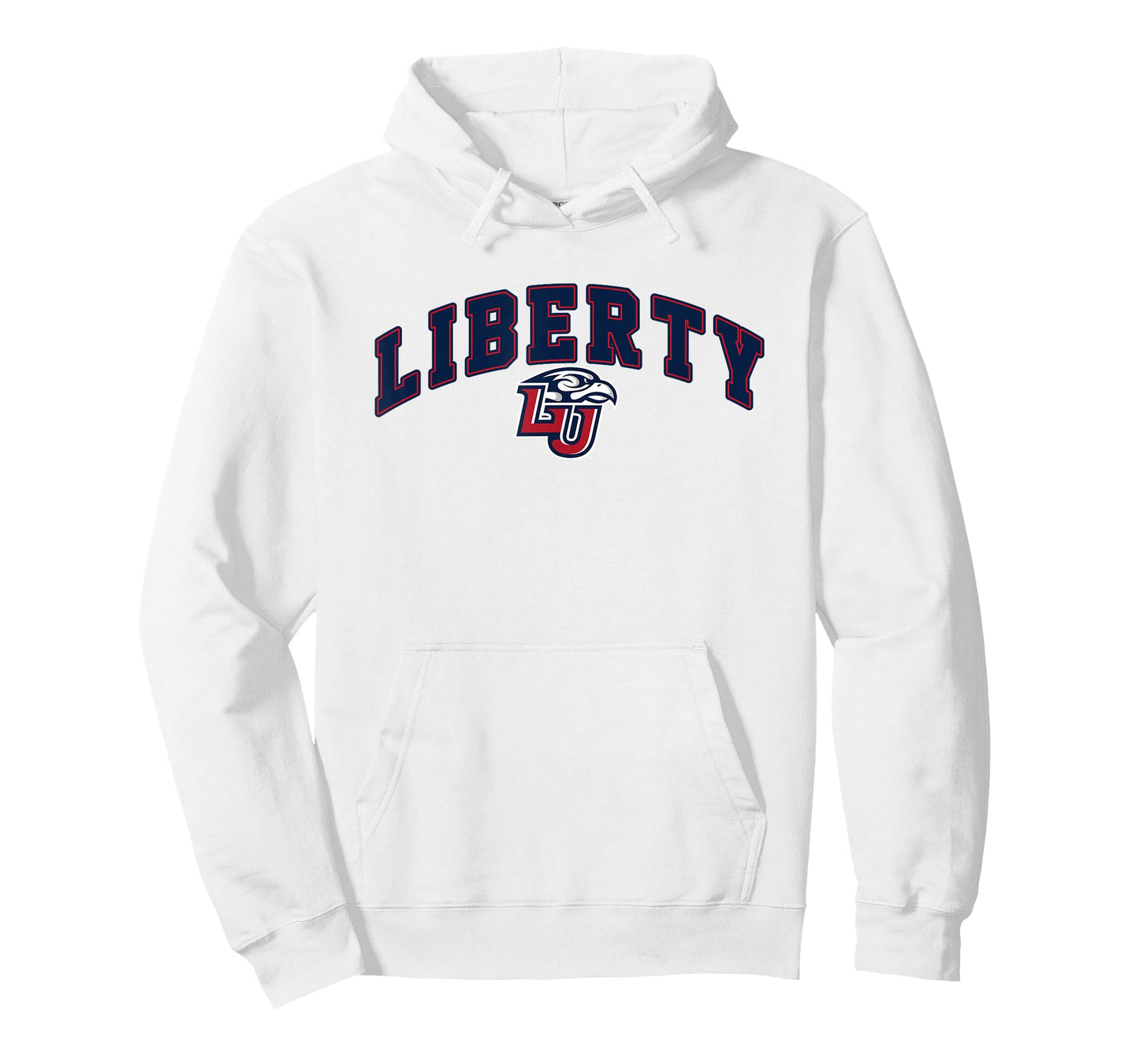 Liberty University Flames Block Stacked T-Shirt