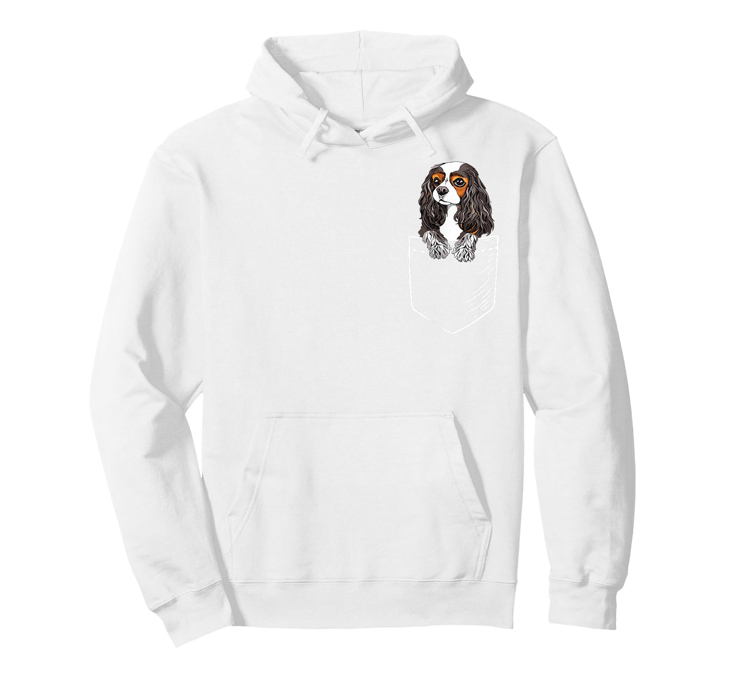Funny Tricolor Pocket Cavalier King Charles Spaniel Lover T-Shirt