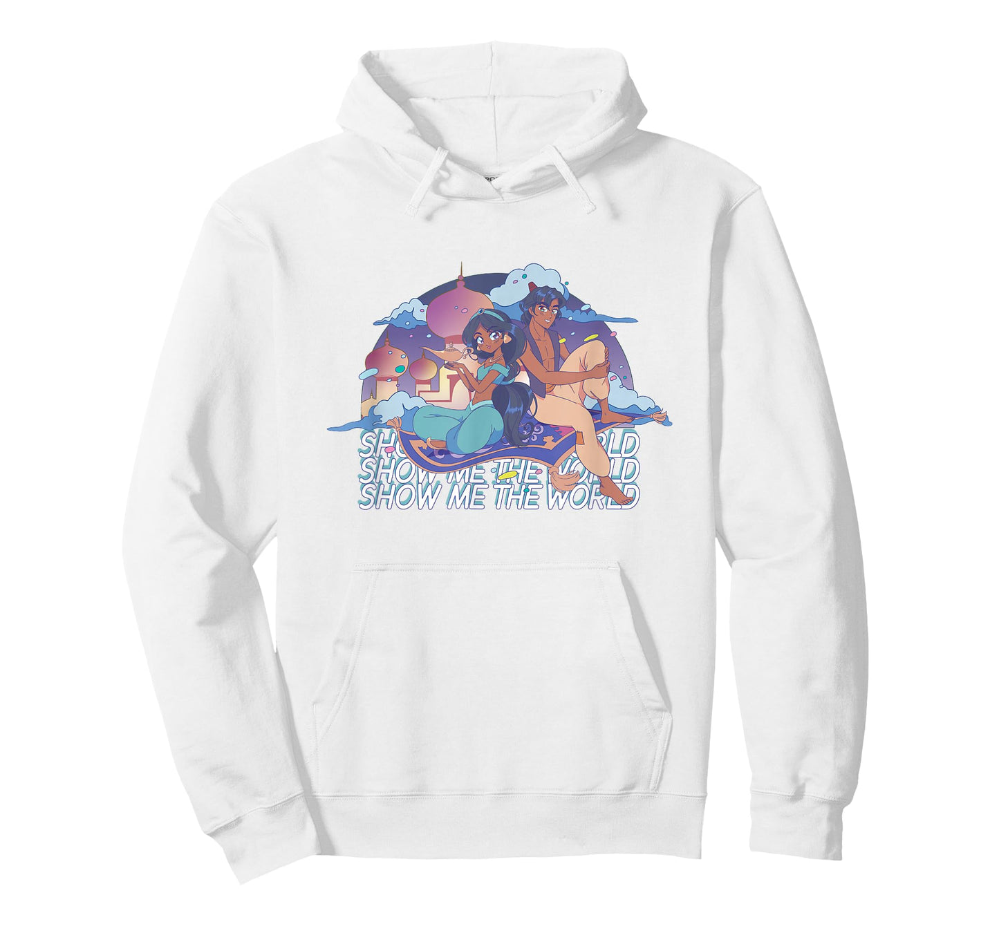 Disney Aladdin Show Me The World Aladdin Jasmine Manga Logo T-Shirt