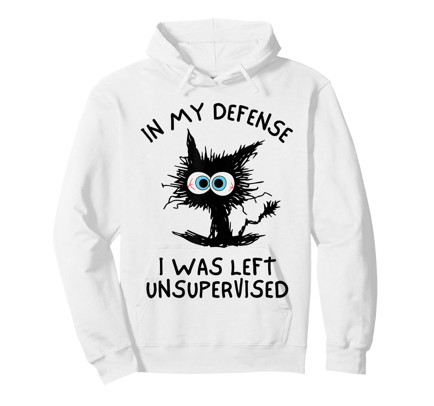 in My Defense I was Left Unsupervised Cool Funny Cat T-Shirt