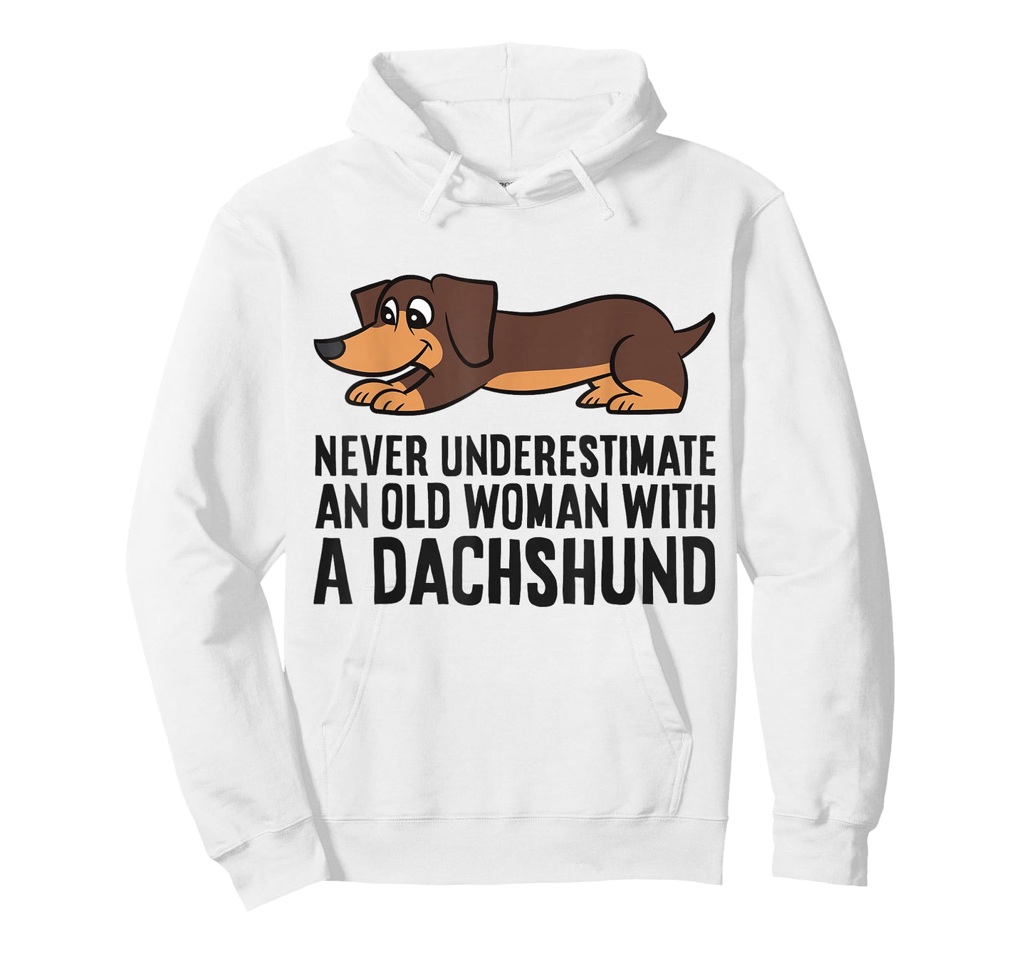 Never Underestimate An Old Woman With A Dachshund T-Shirt