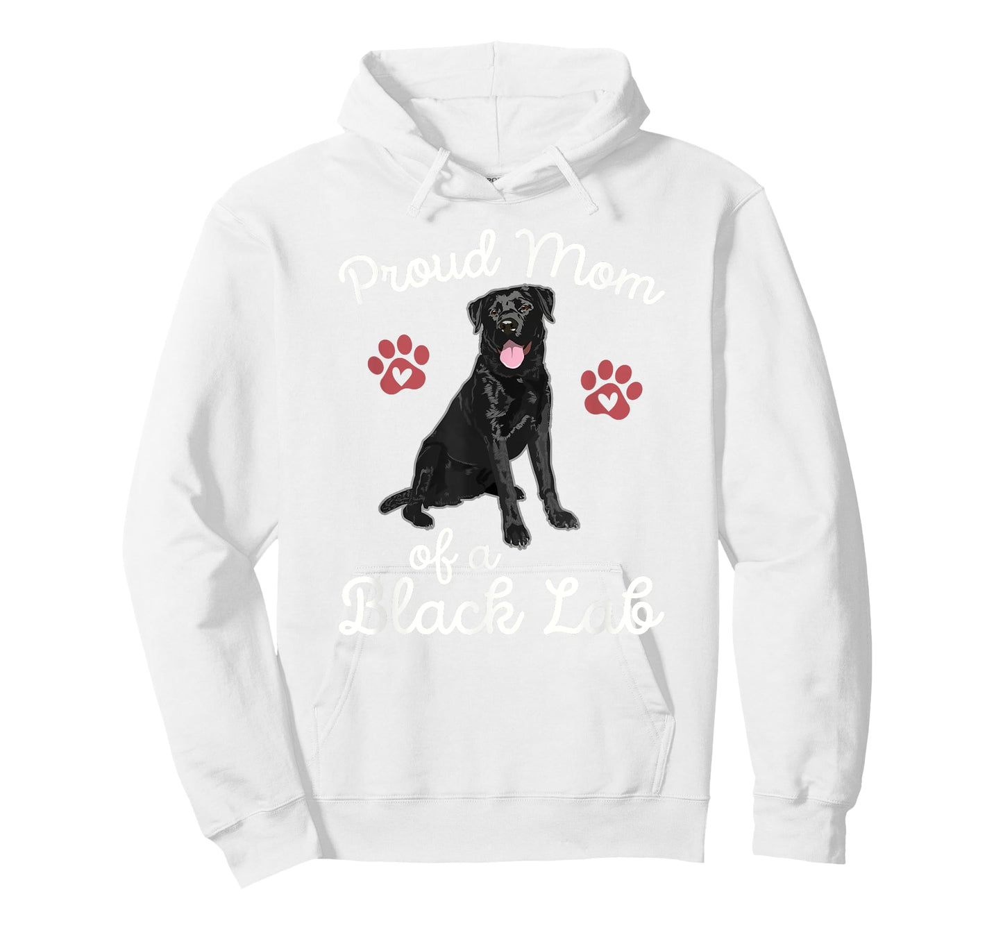 Proud Mom of a Black Lab Dog Labrador Retriever Pet Owner T-Shirt