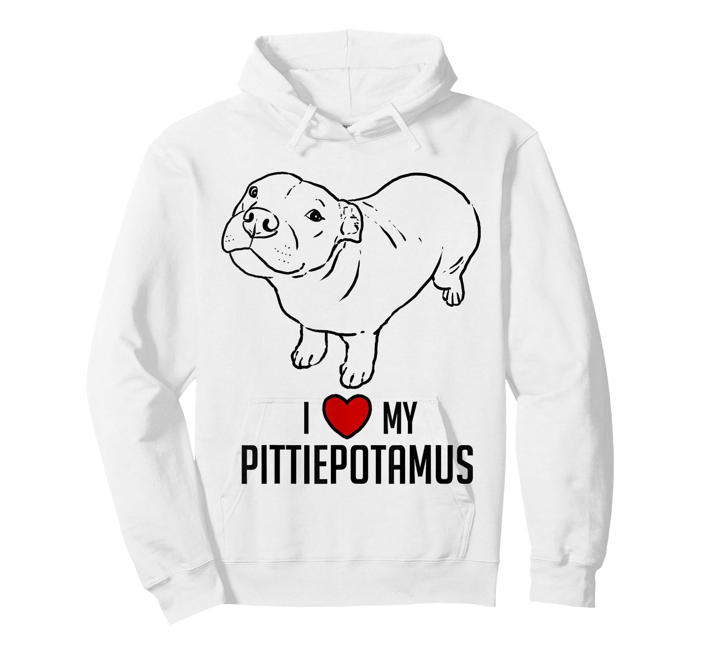 Funny Pitbull, Pitbull Humor, Pittiepotamus, Pitbull Hippo T-Shirt