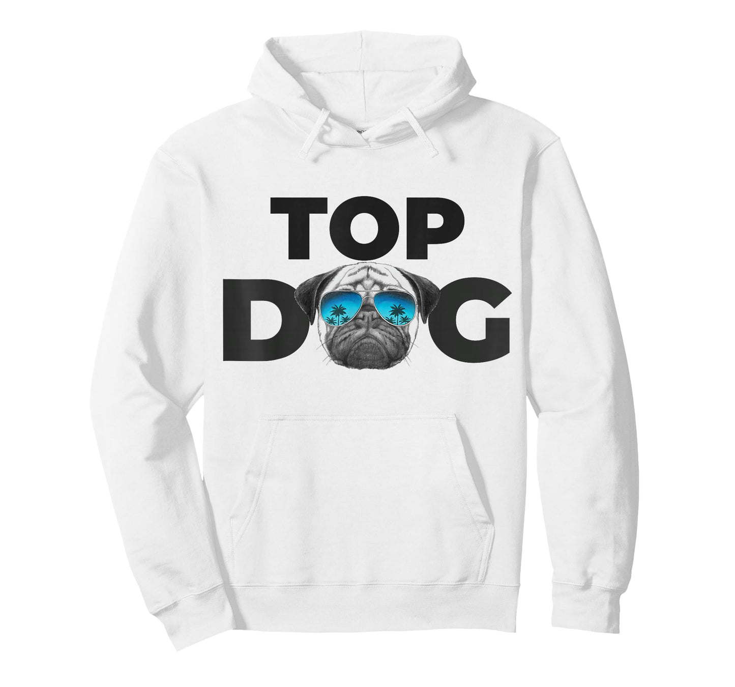 Top Dog Shirt | Pug Lovers Shirts for Men Funny Dog Pet Pug T-Shirt