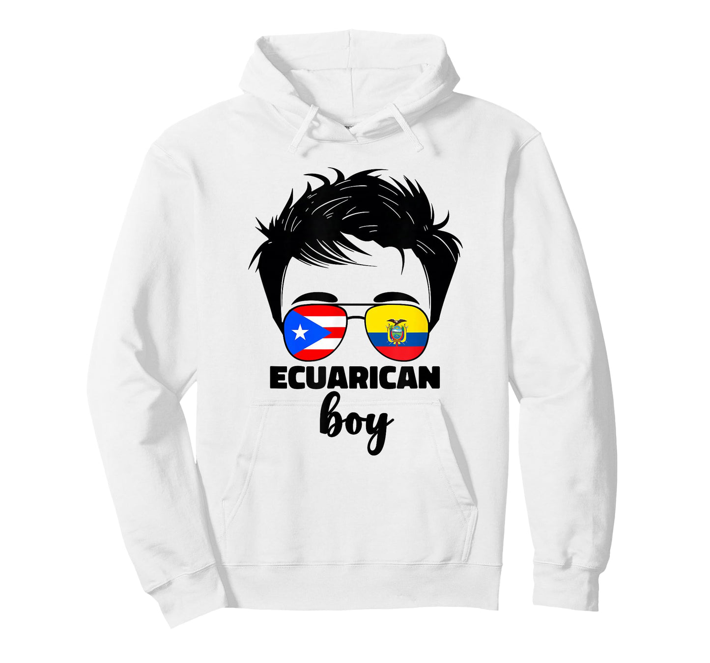 Half Ecuadorian And Puerto Rican Rico Ecuador Flag Kids Boy T-Shirt