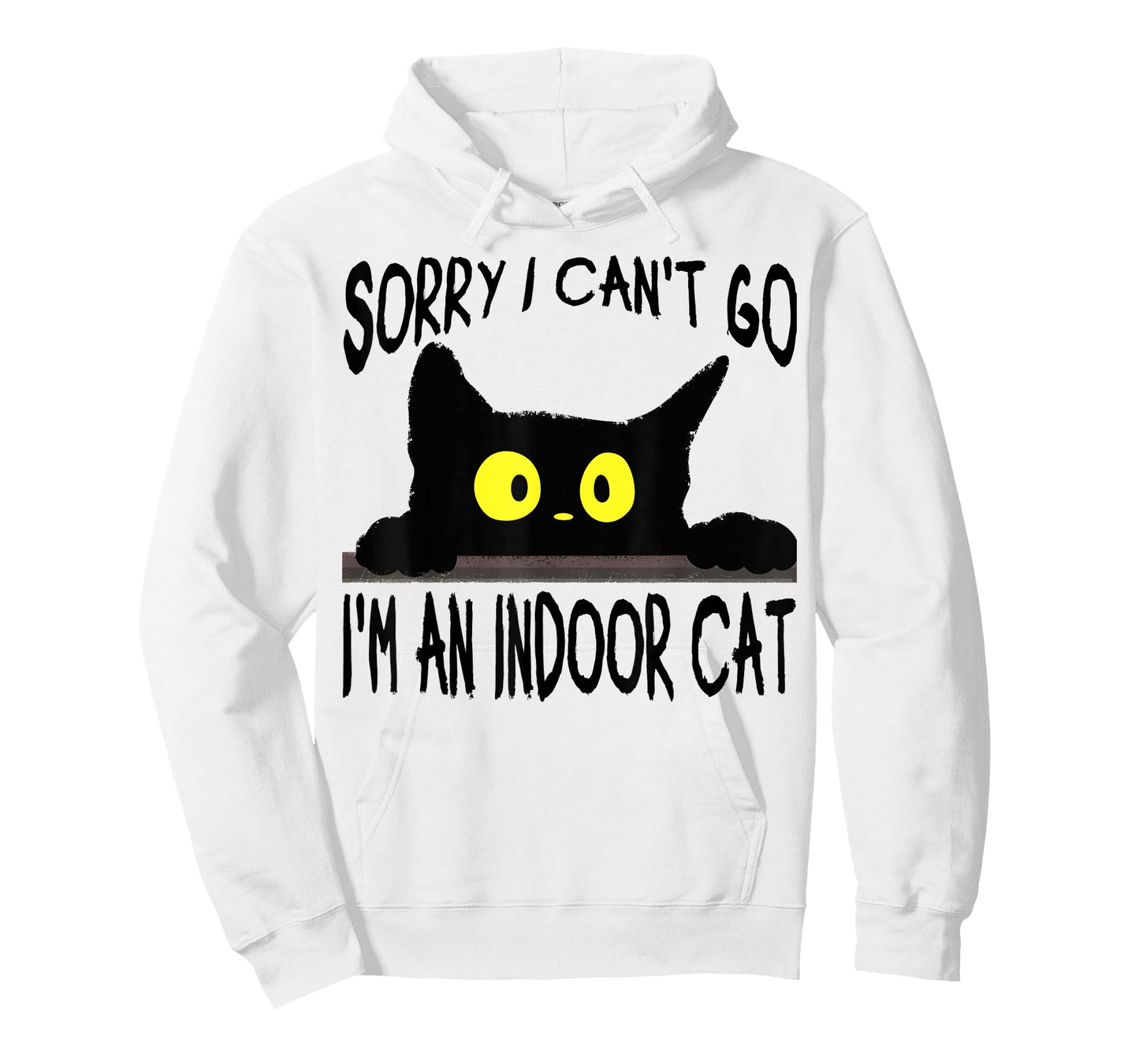 Funny Black Cat Shirt – I Can’t Go I’m an Indoor Cat T-Shirt